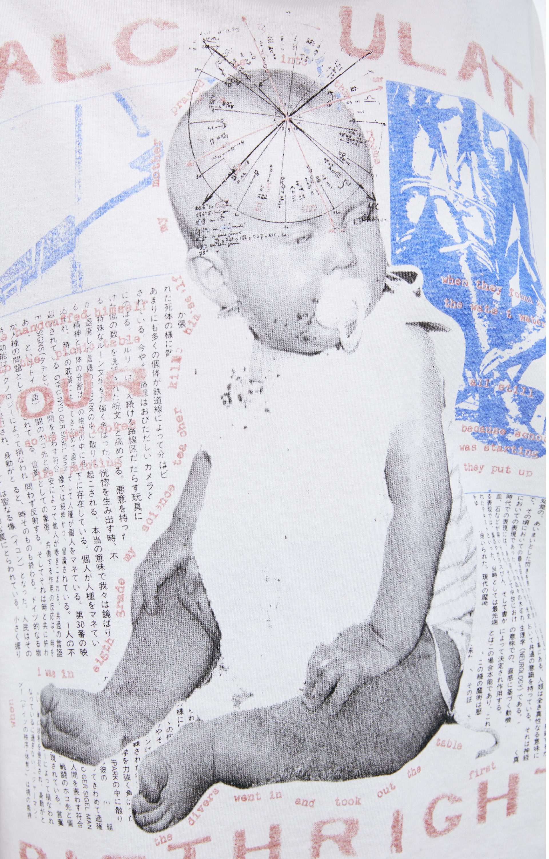 Enfants Riches Déprimés Белый лонгслив с принтом