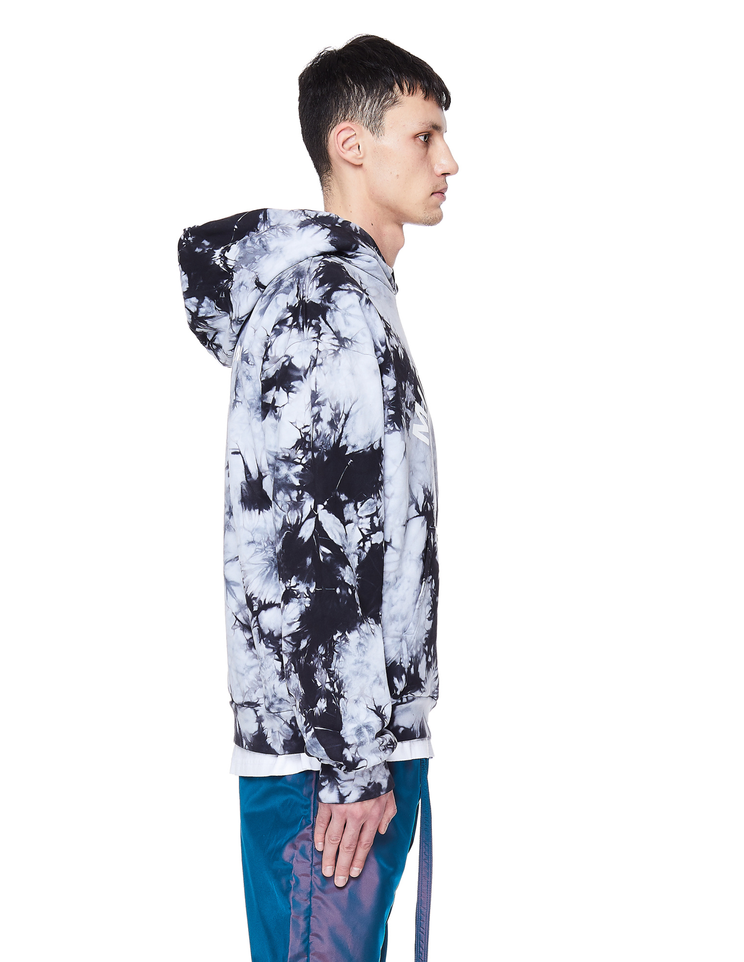Midnight Studios Хлопковая худи с эффектом Tie-Dye