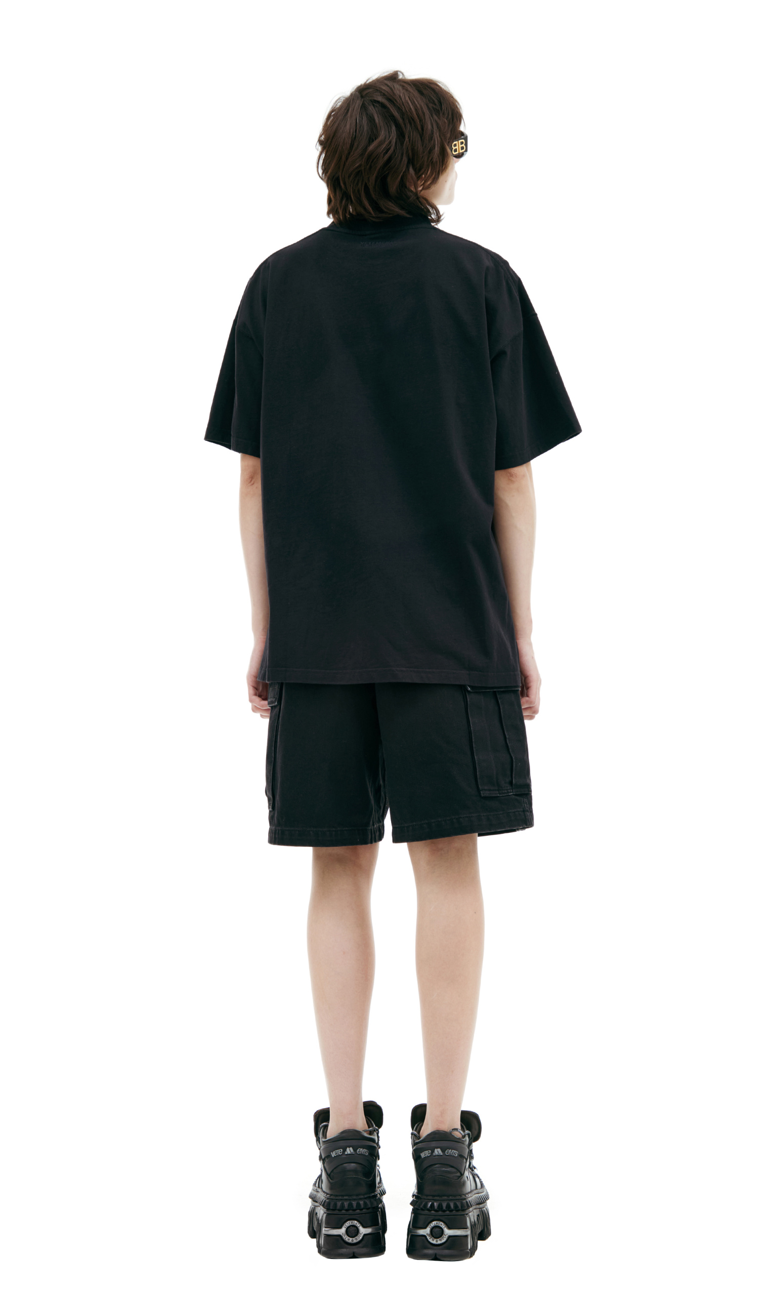 VETEMENTS Черная футболка с логотипом