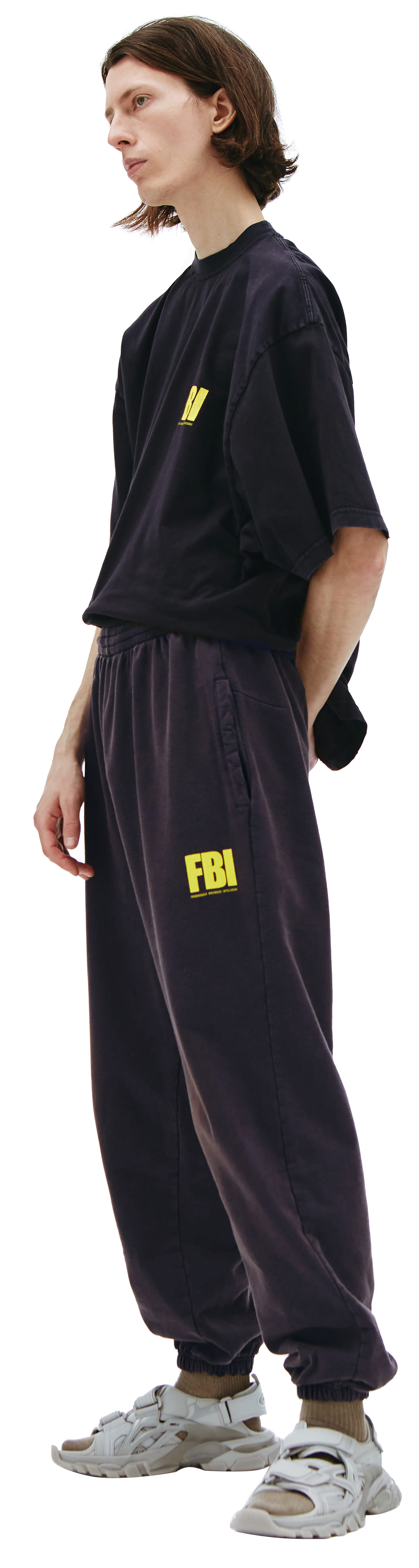 Balenciaga Спортивные брюки с принтом FBI