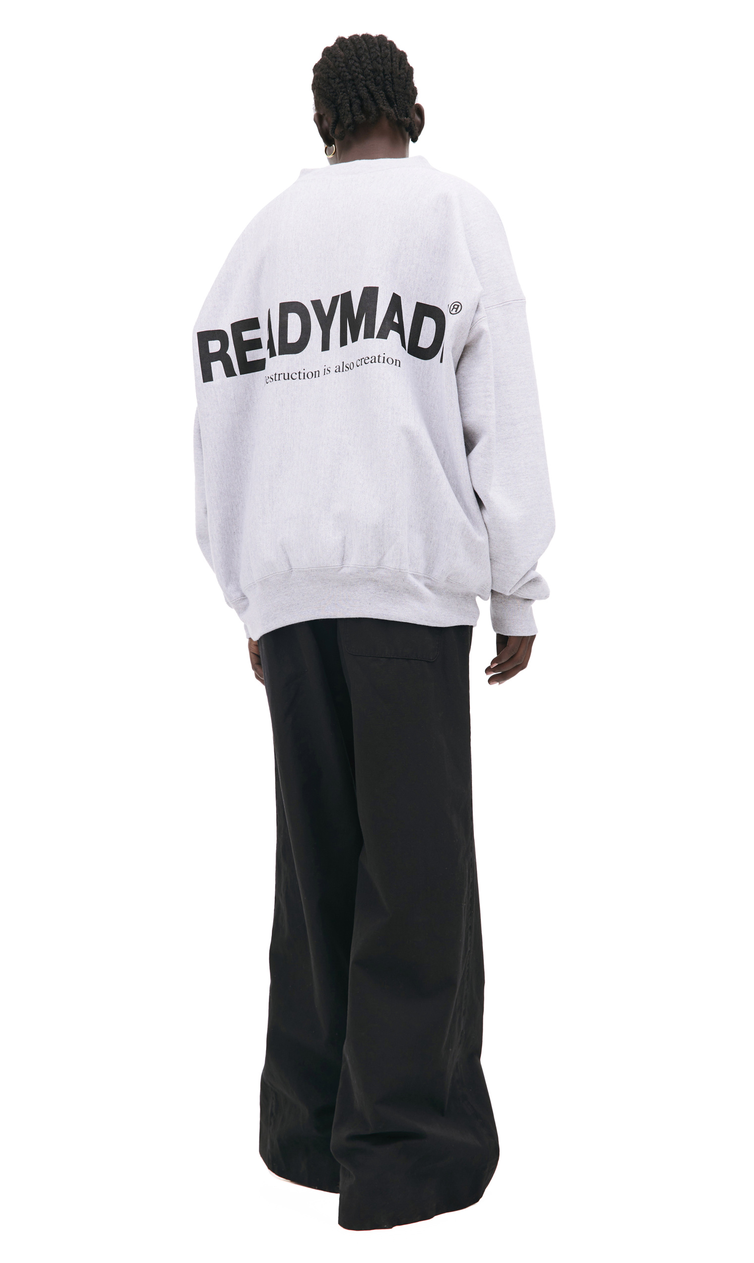 Readymade Серый свитшот с логотипом