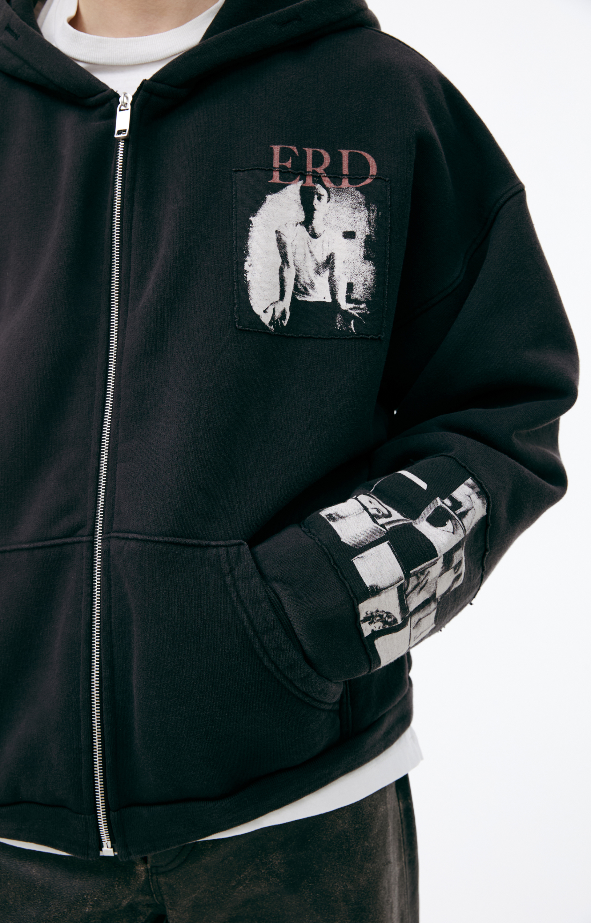 Enfants Riches Déprimés Черное худи с патчами