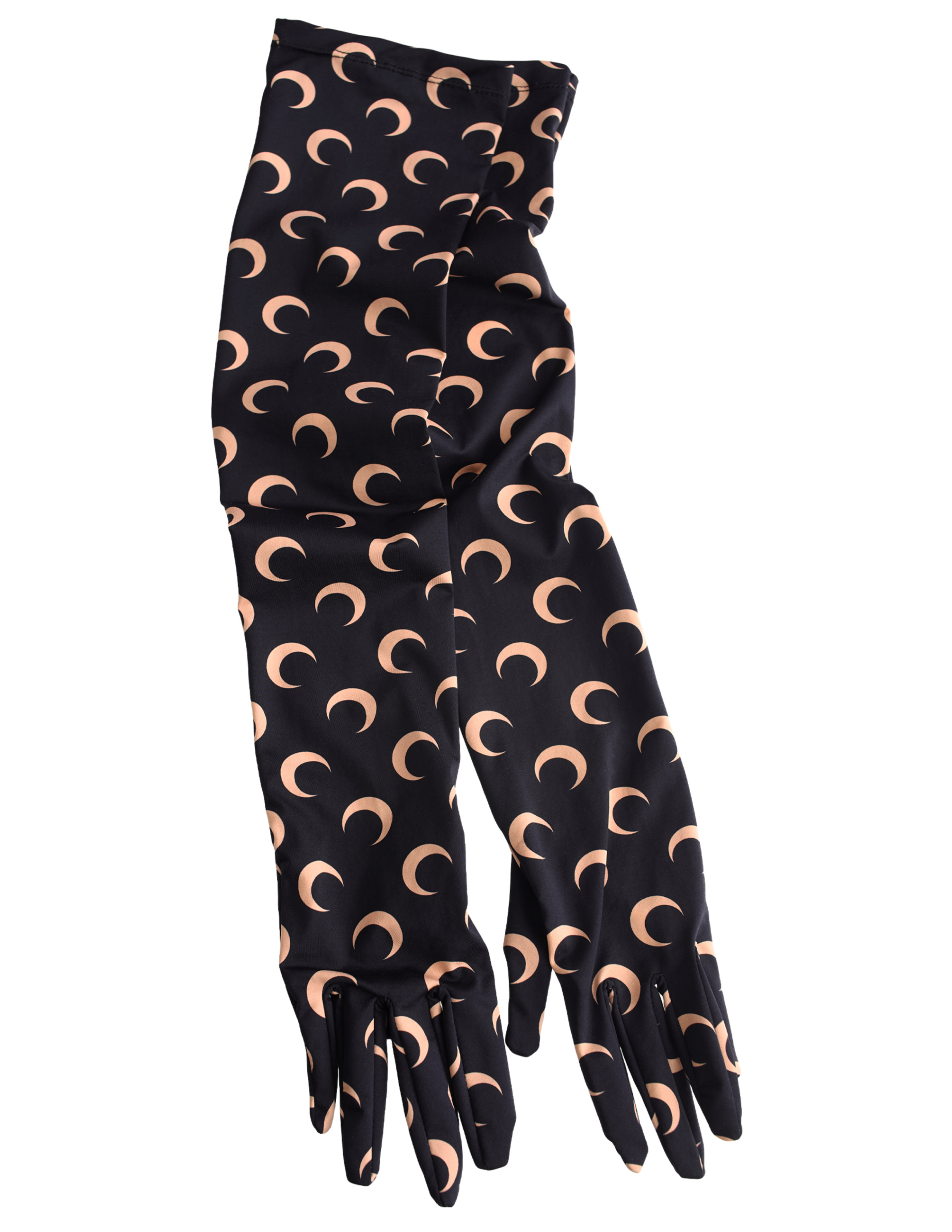 MARINE SERRE Эластичные перчатки с принтом