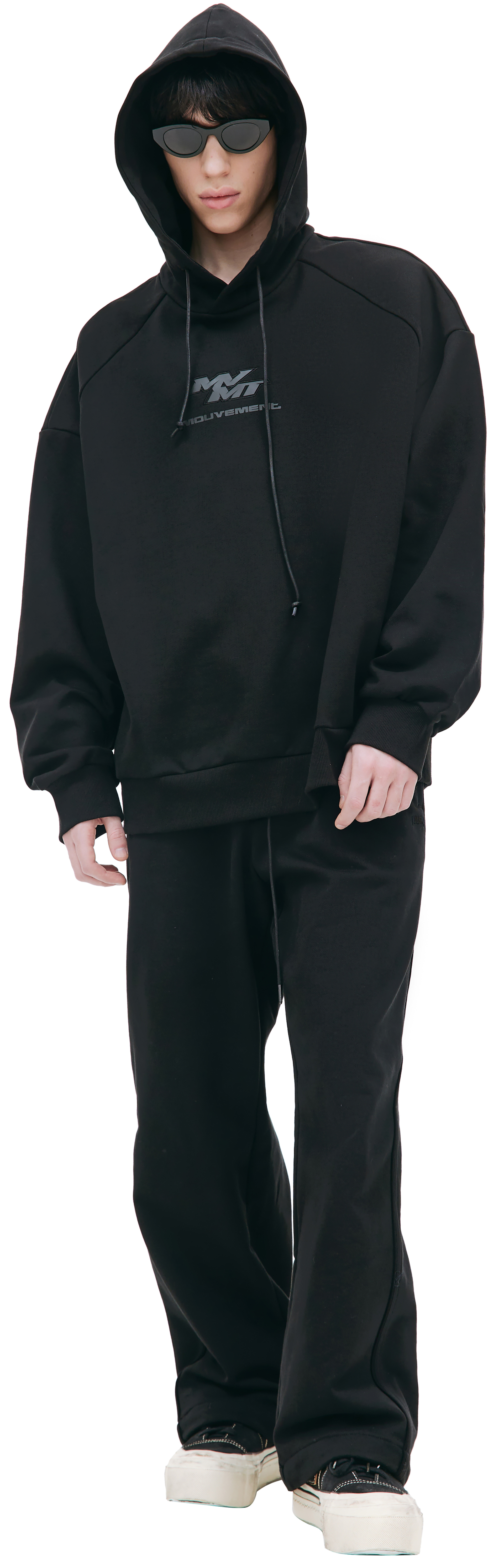 Juun.J Черное худи с принтом