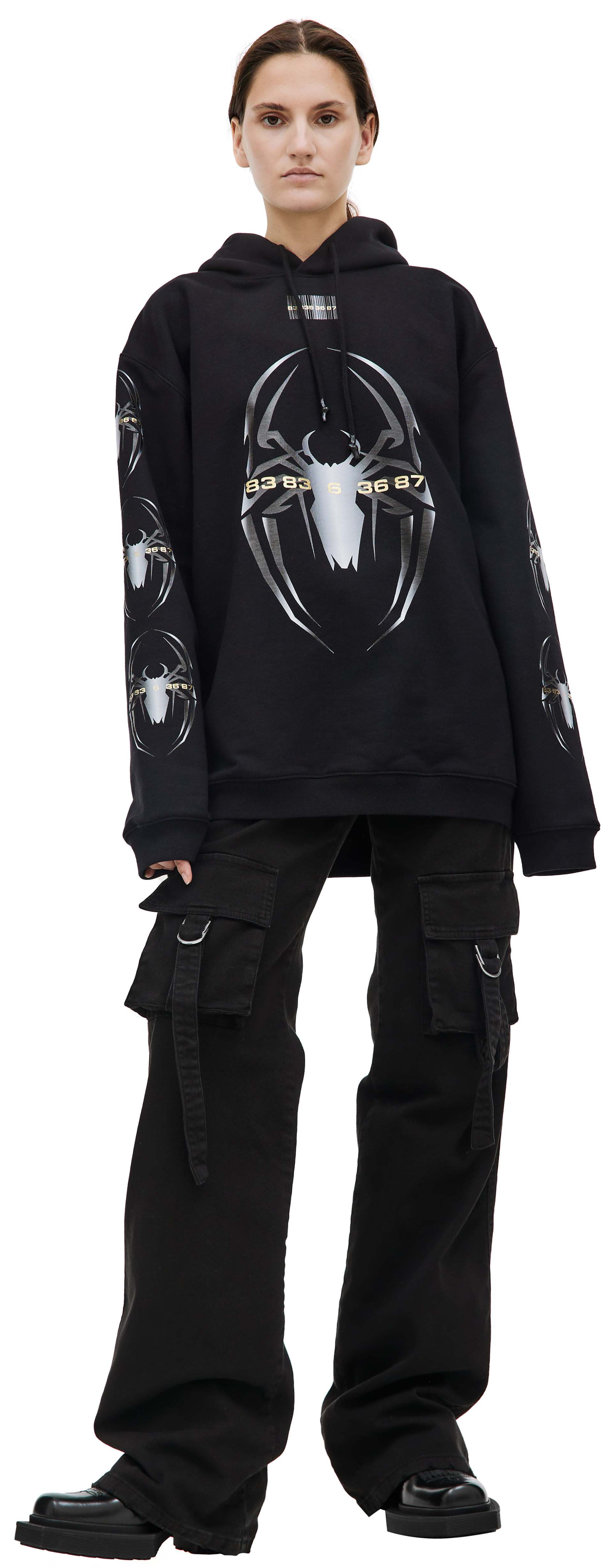 VTMNTS Черное худи Spider