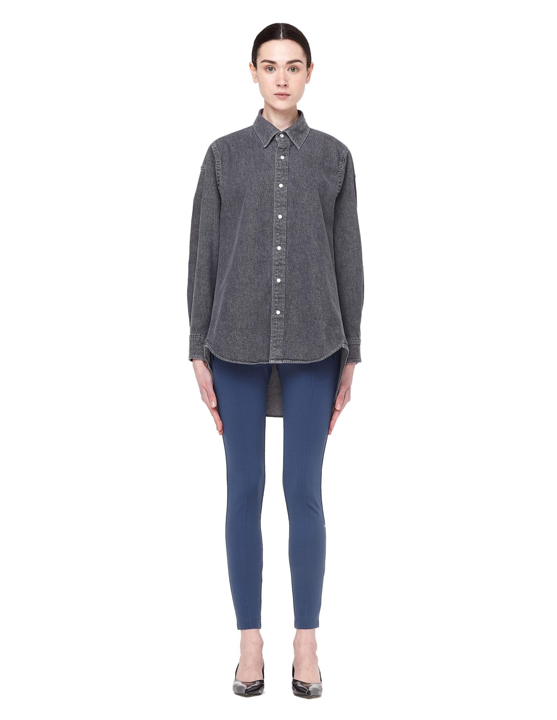 Balenciaga Рубашка с патчем 57 Avenue Montaigne