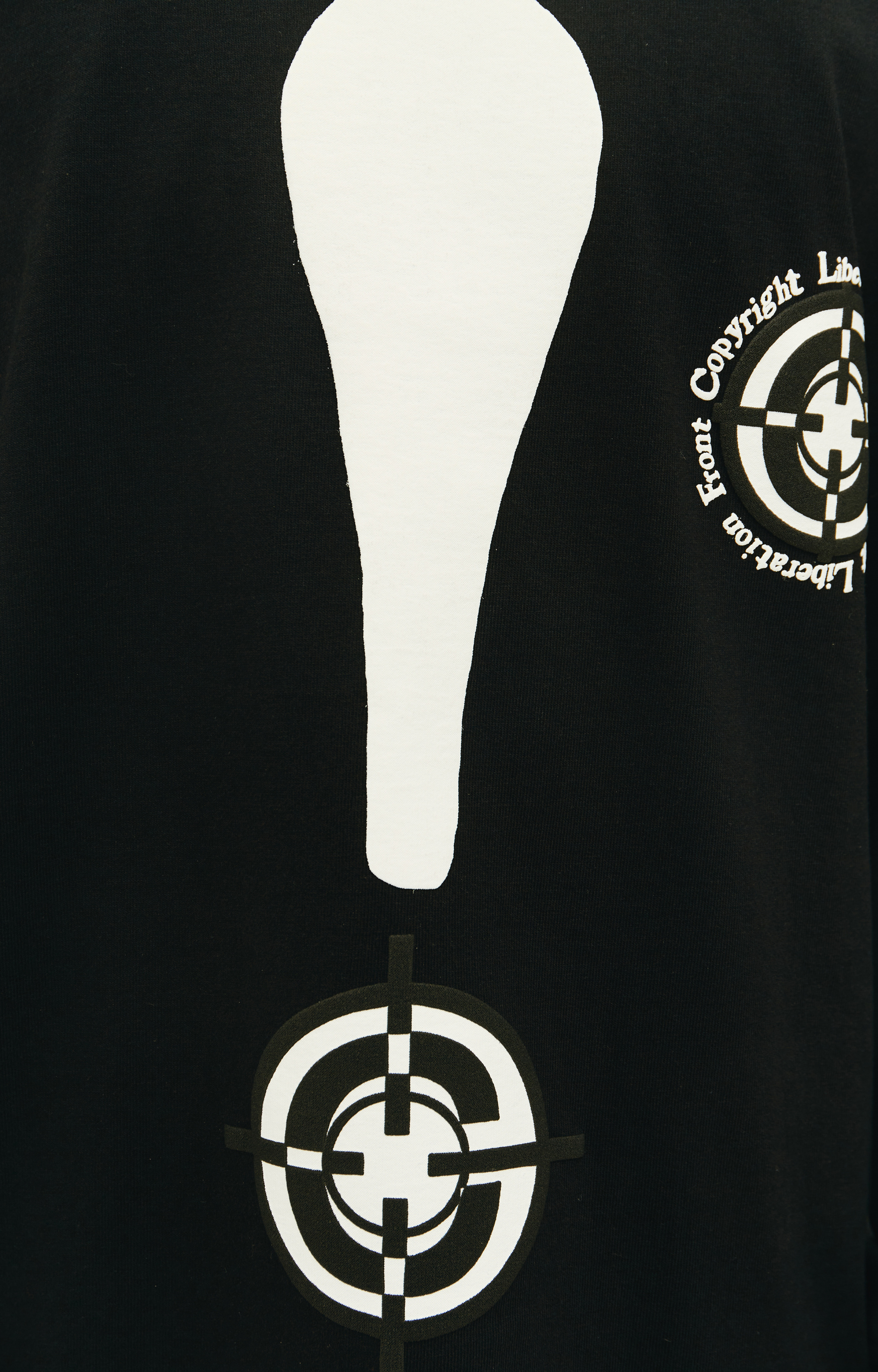 Readymade Черный лонгслив с принтами