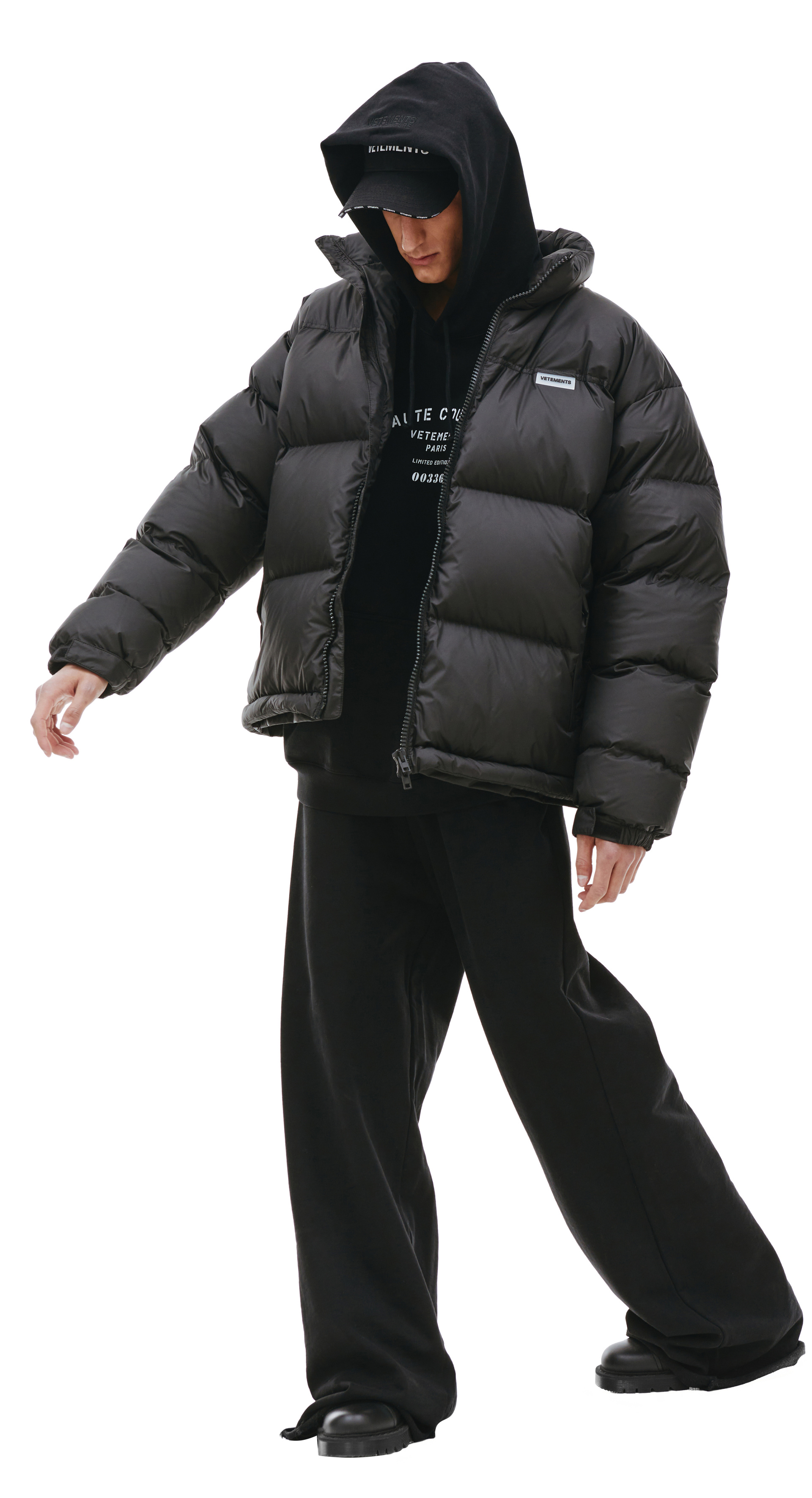 VETEMENTS Длинный пуховик-трансформер