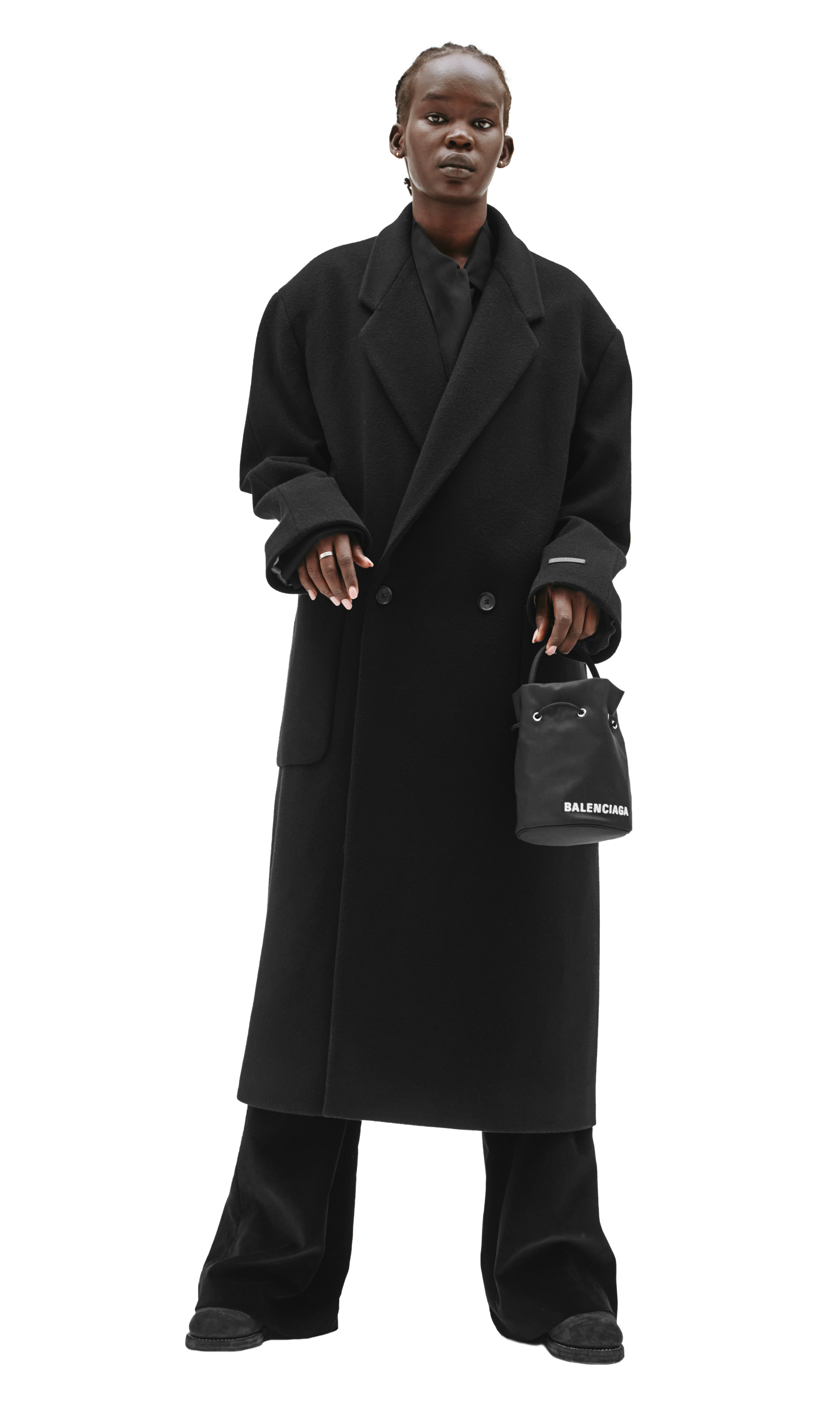 Balenciaga Черная сумка-ведро Wheel XS