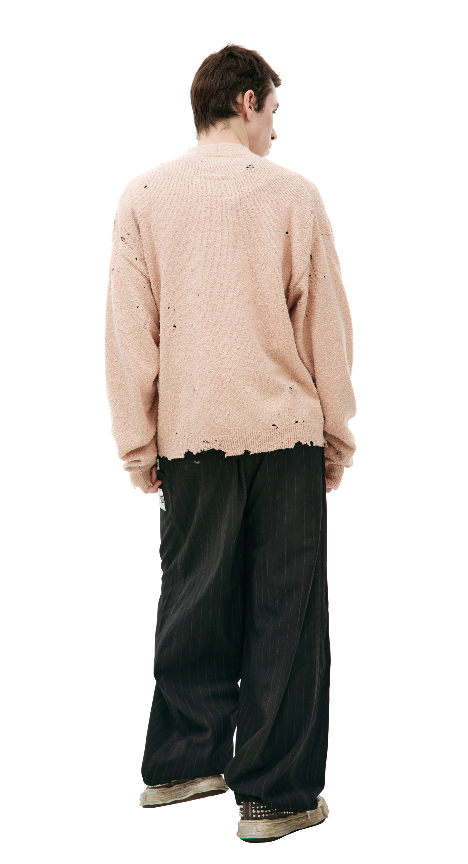 Maison Mihara Yasuhiro Вязаный кардиган с вышивкой