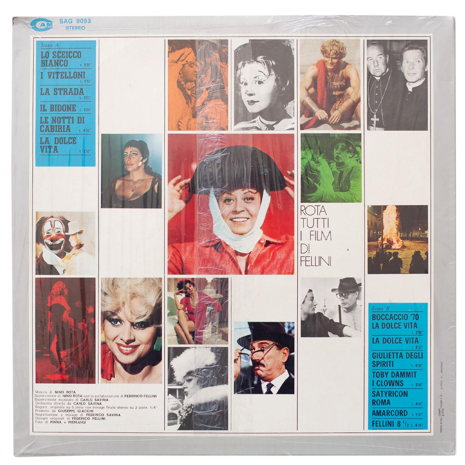  Винил Rota Fellini - Tuiti I film Di