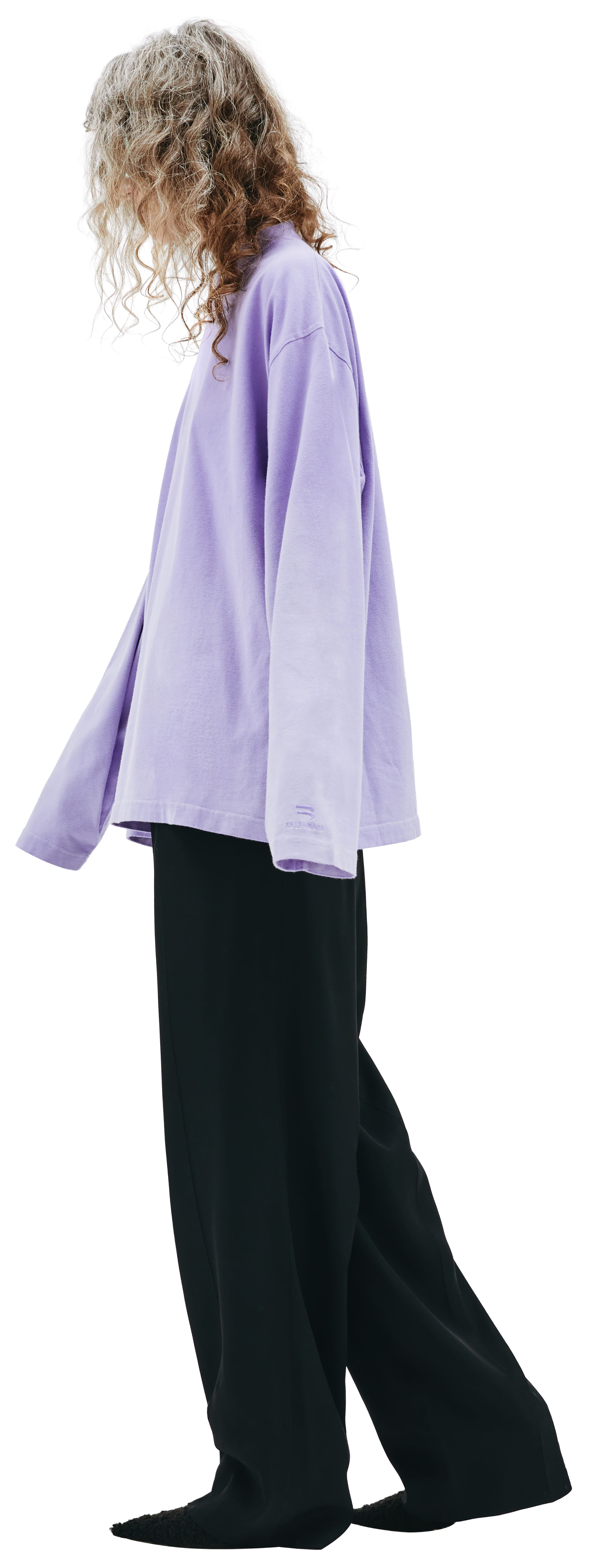 Balenciaga Лонгслив из хлопка с мини-вышивкой