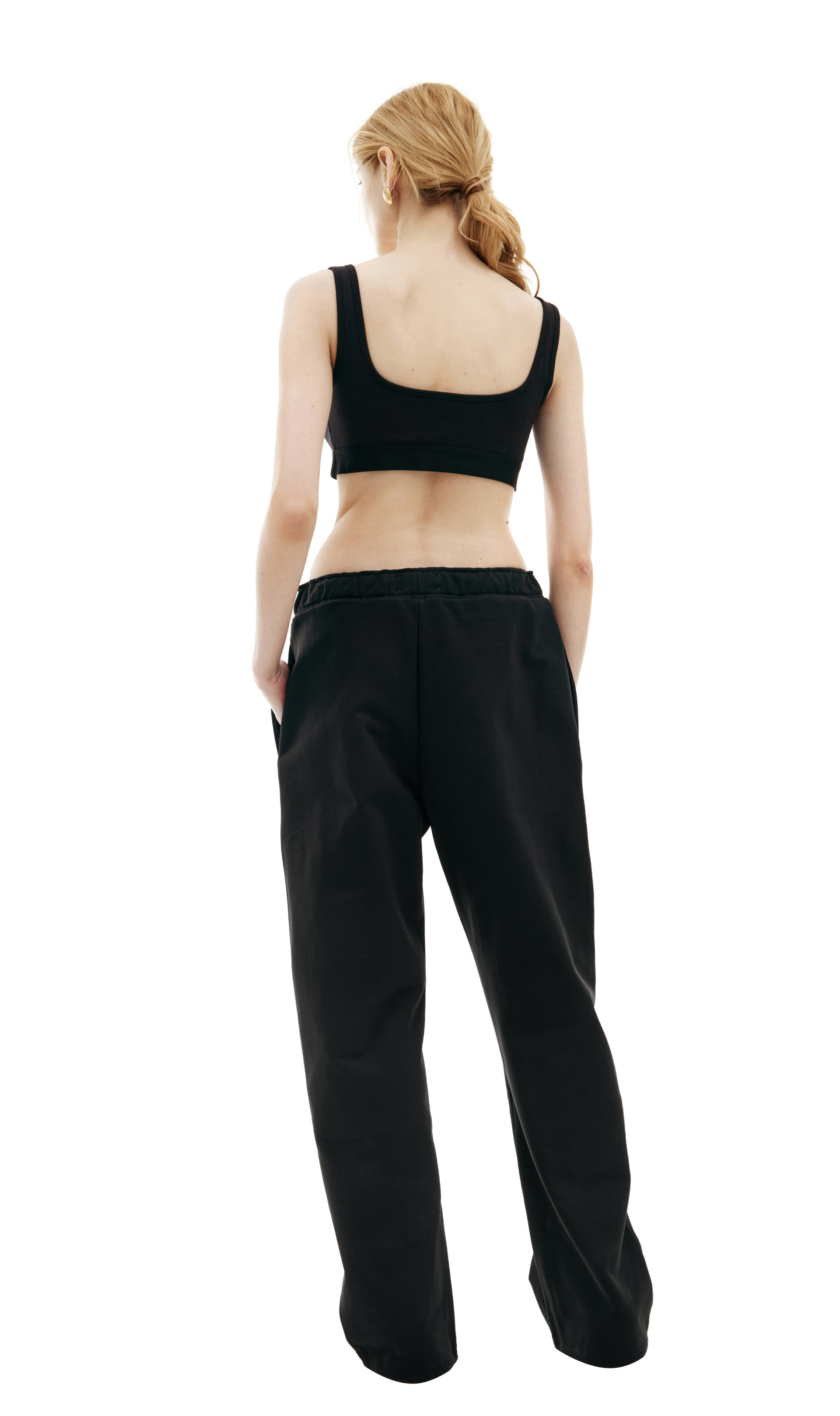 MARINE SERRE Брюки с вышитым логотипом