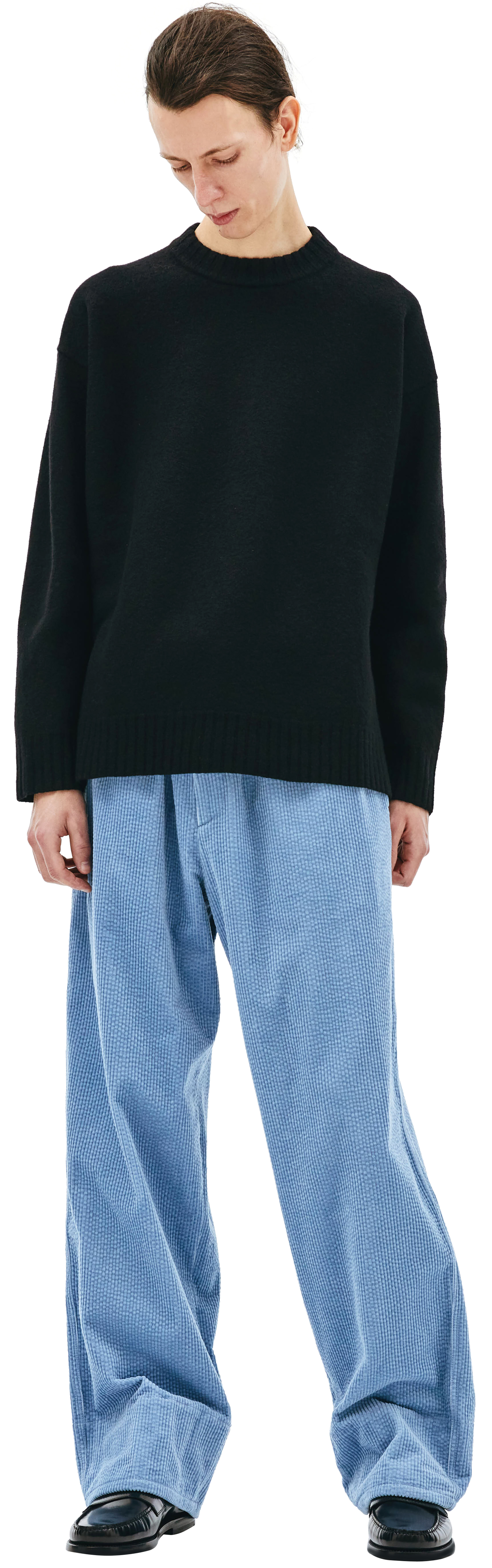 Jil Sander Черный свитер из шерсти