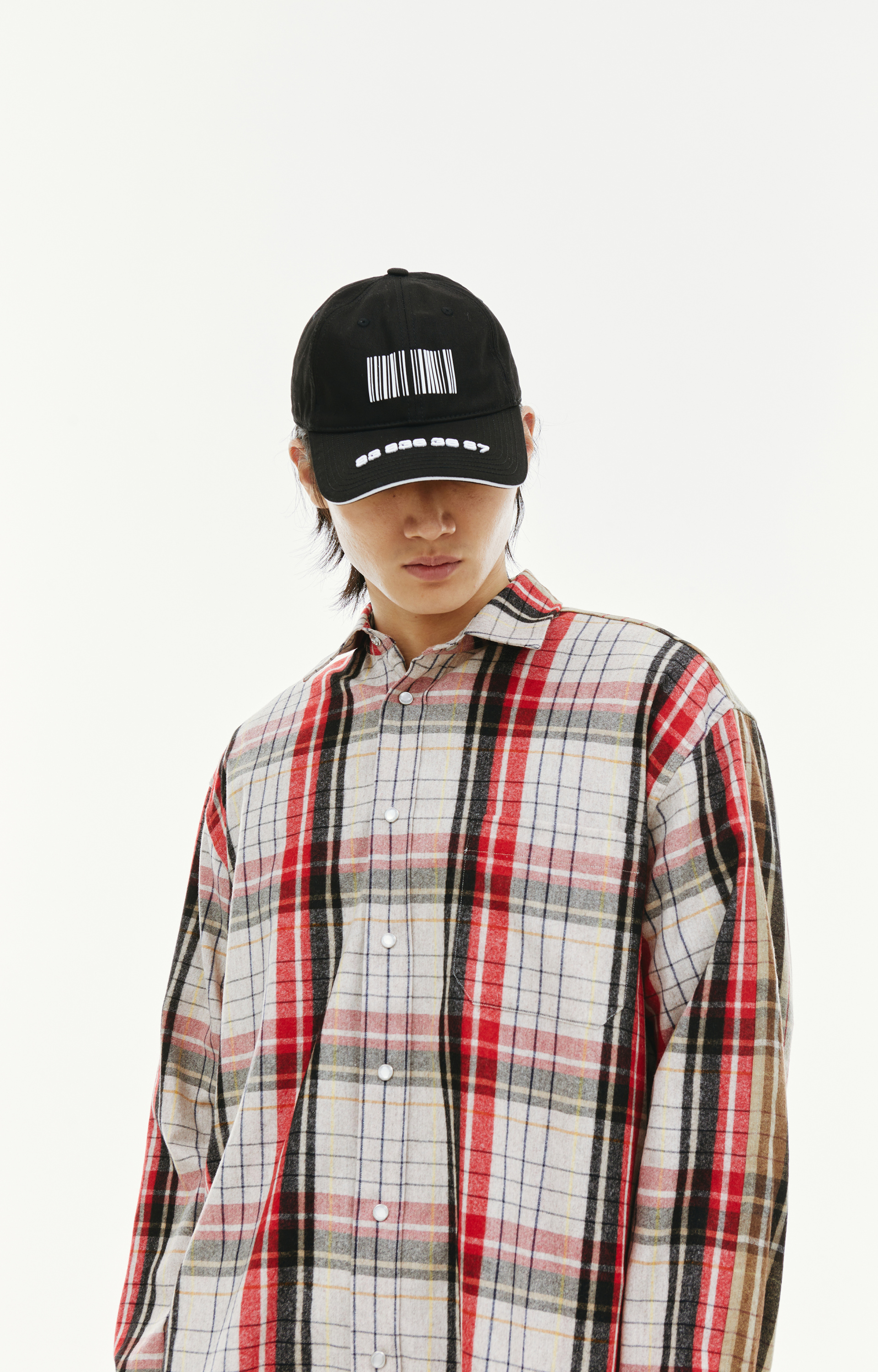 VTMNTS Рубашка Barcode в клетку