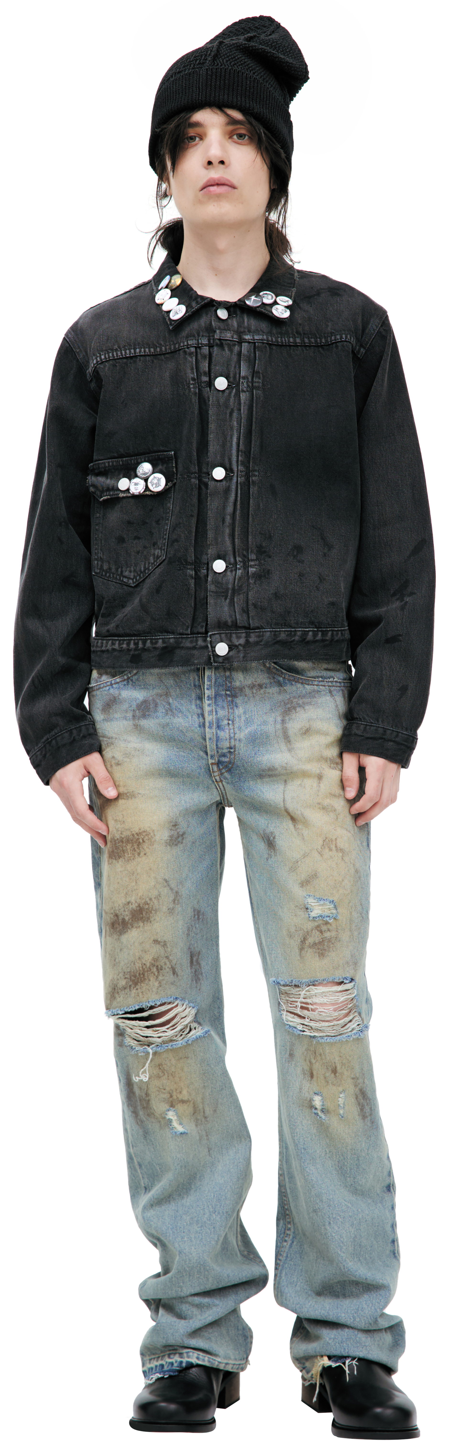 Enfants Riches Déprimés Джинсовая куртка со значками