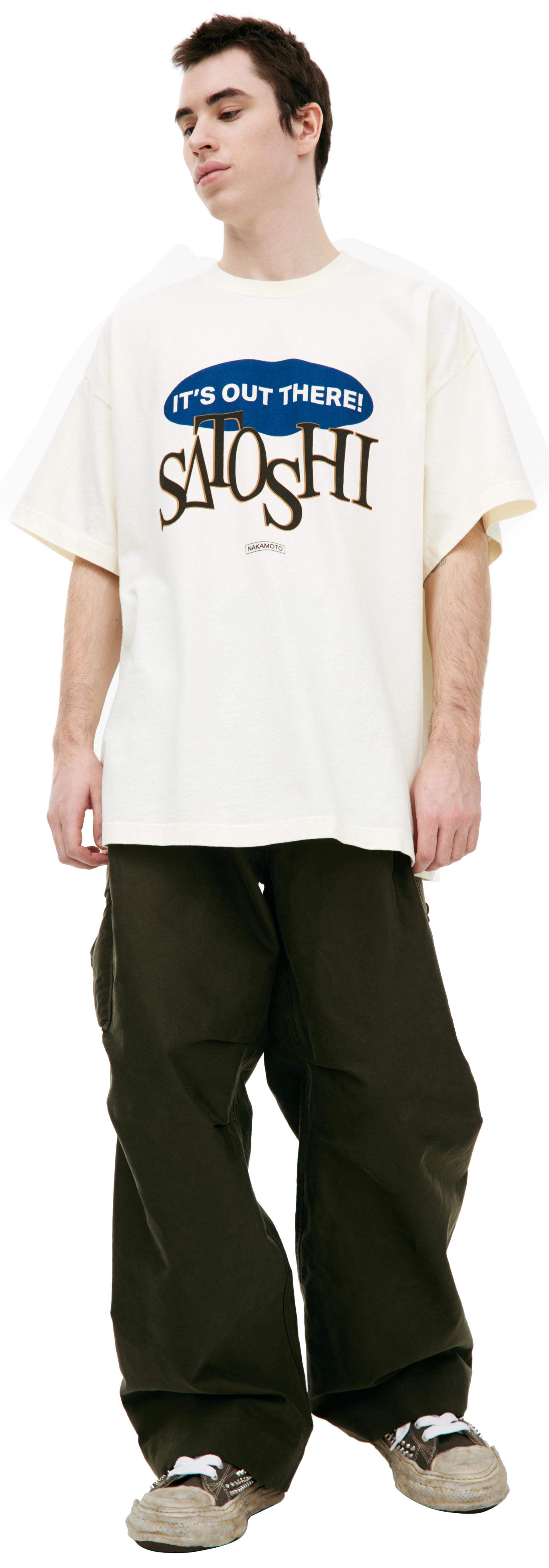 Satoshi Nakamoto Футболка \'IT\'S OUT THERE!\'