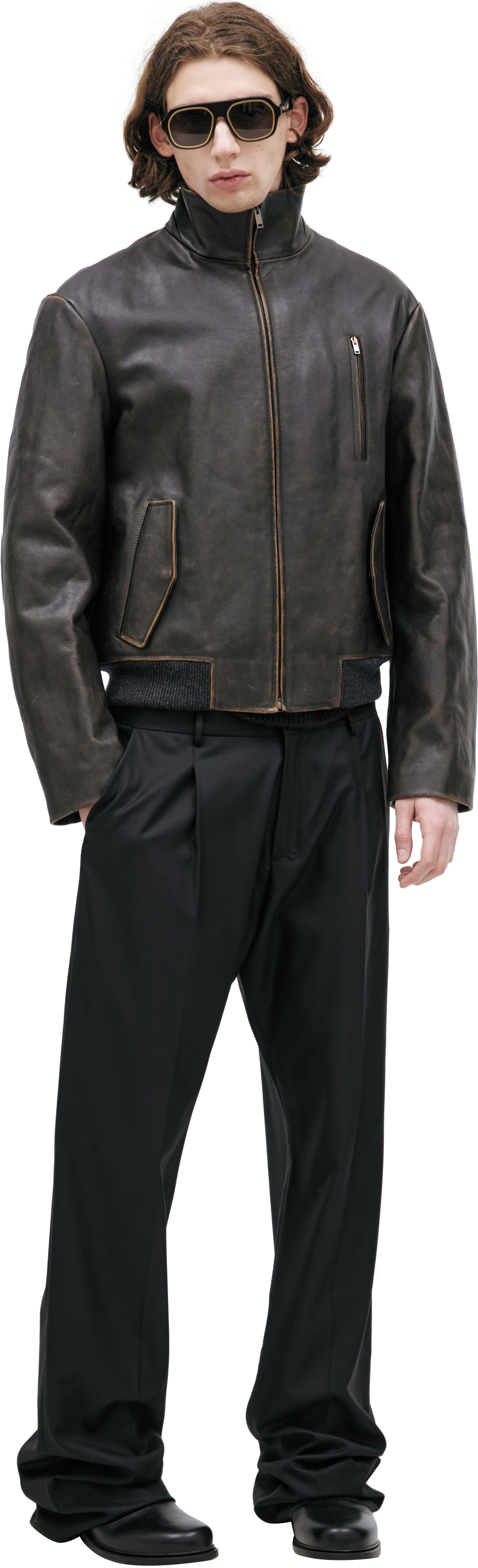 The Row Куртка с эффектом потертостей