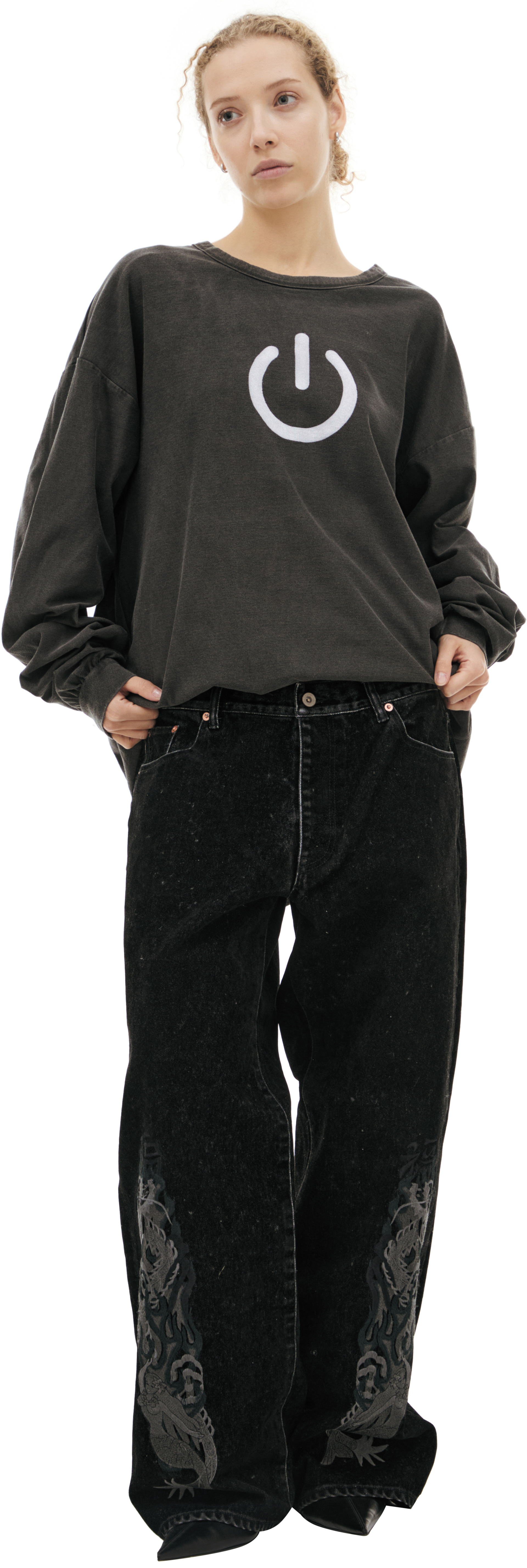 Doublet Лонгслив с принтом