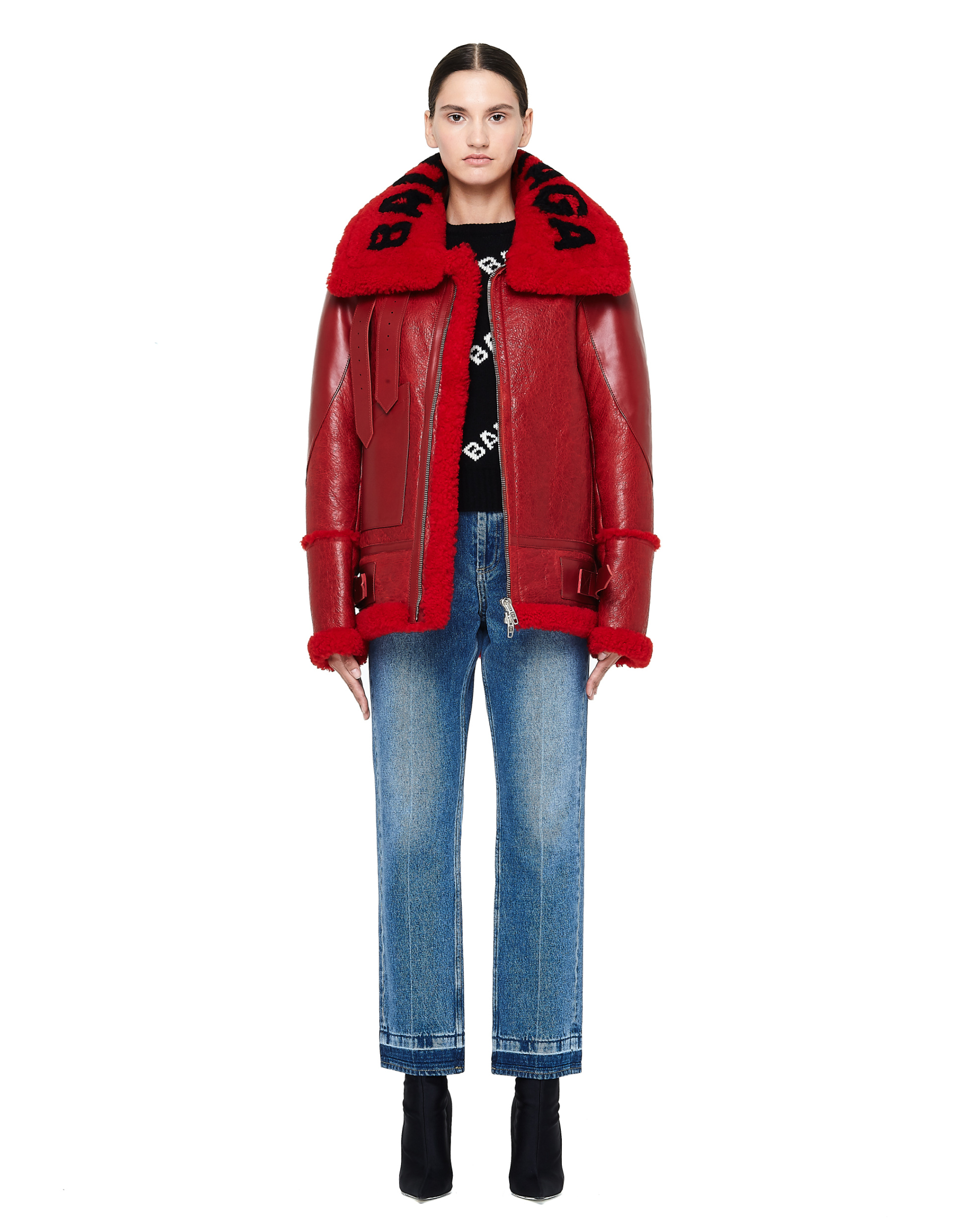 Balenciaga Дубленка The Bombardier из кожи и овчины