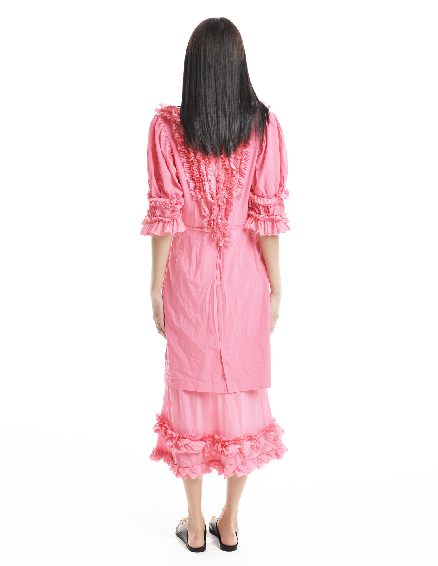 Comme des Garcons Платье с рюшами