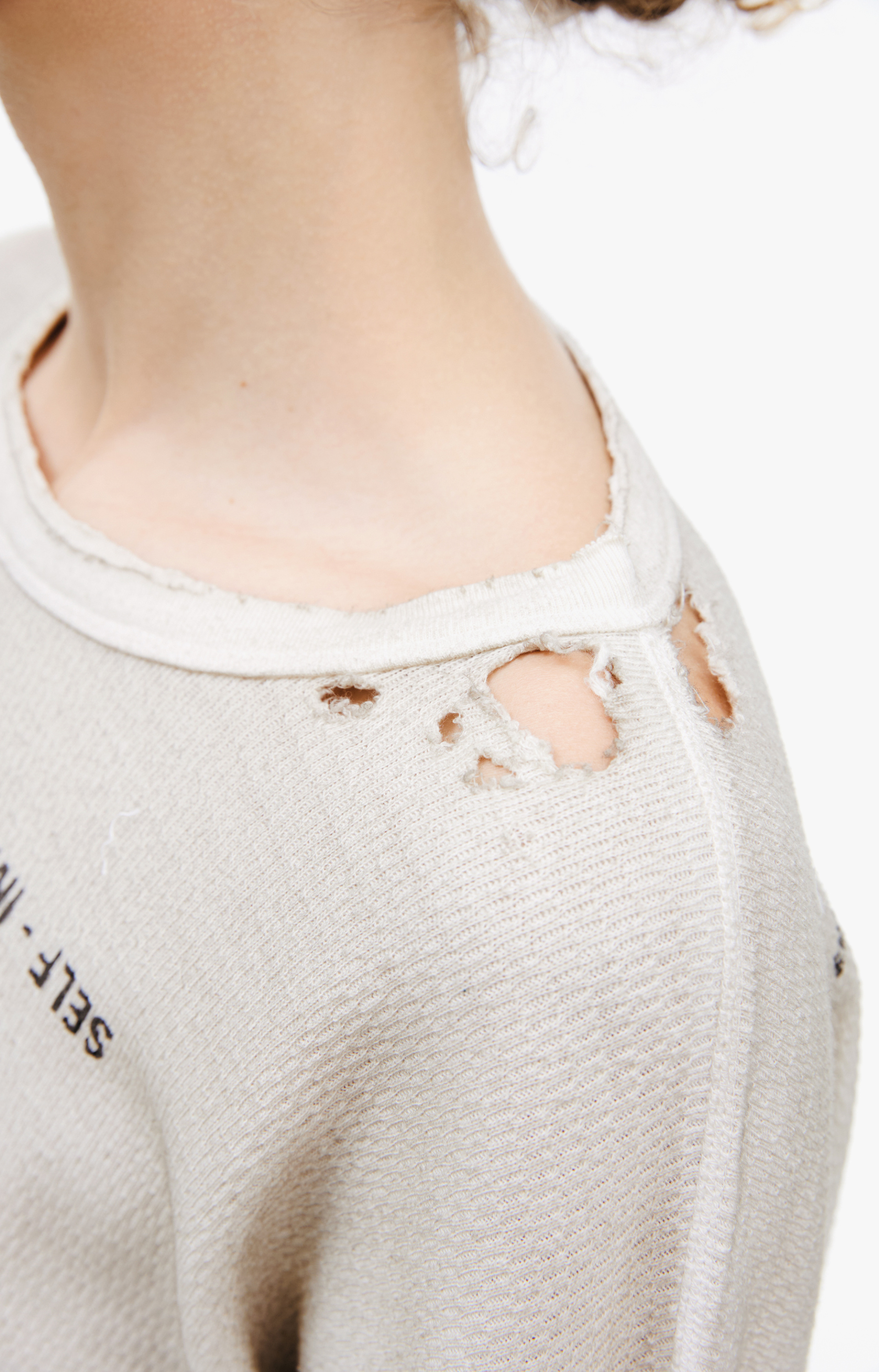 Enfants Riches Déprimés Белый лонгслив с принтом