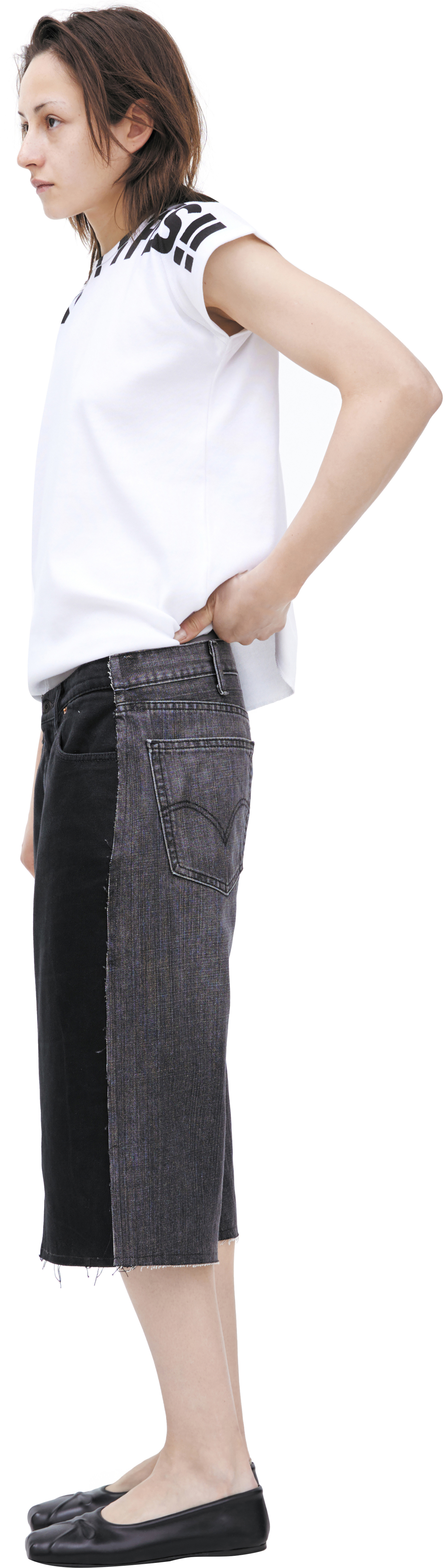 PROTOTYPES Комбинированные джинсовые шорты