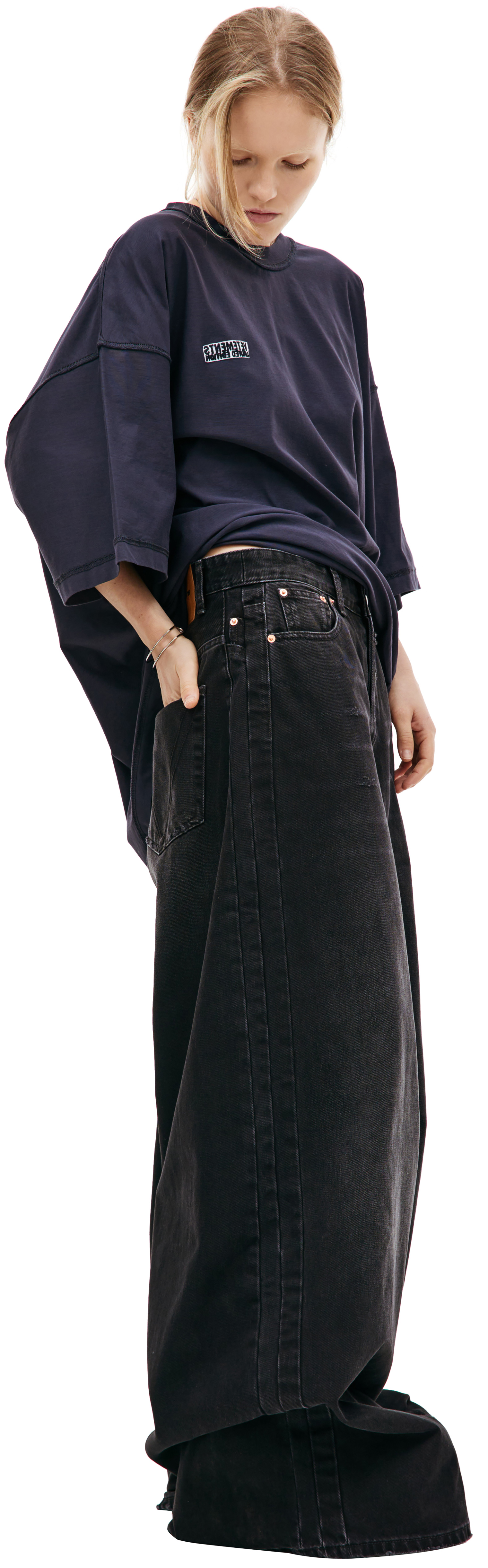 VETEMENTS Черные широкие джинсы