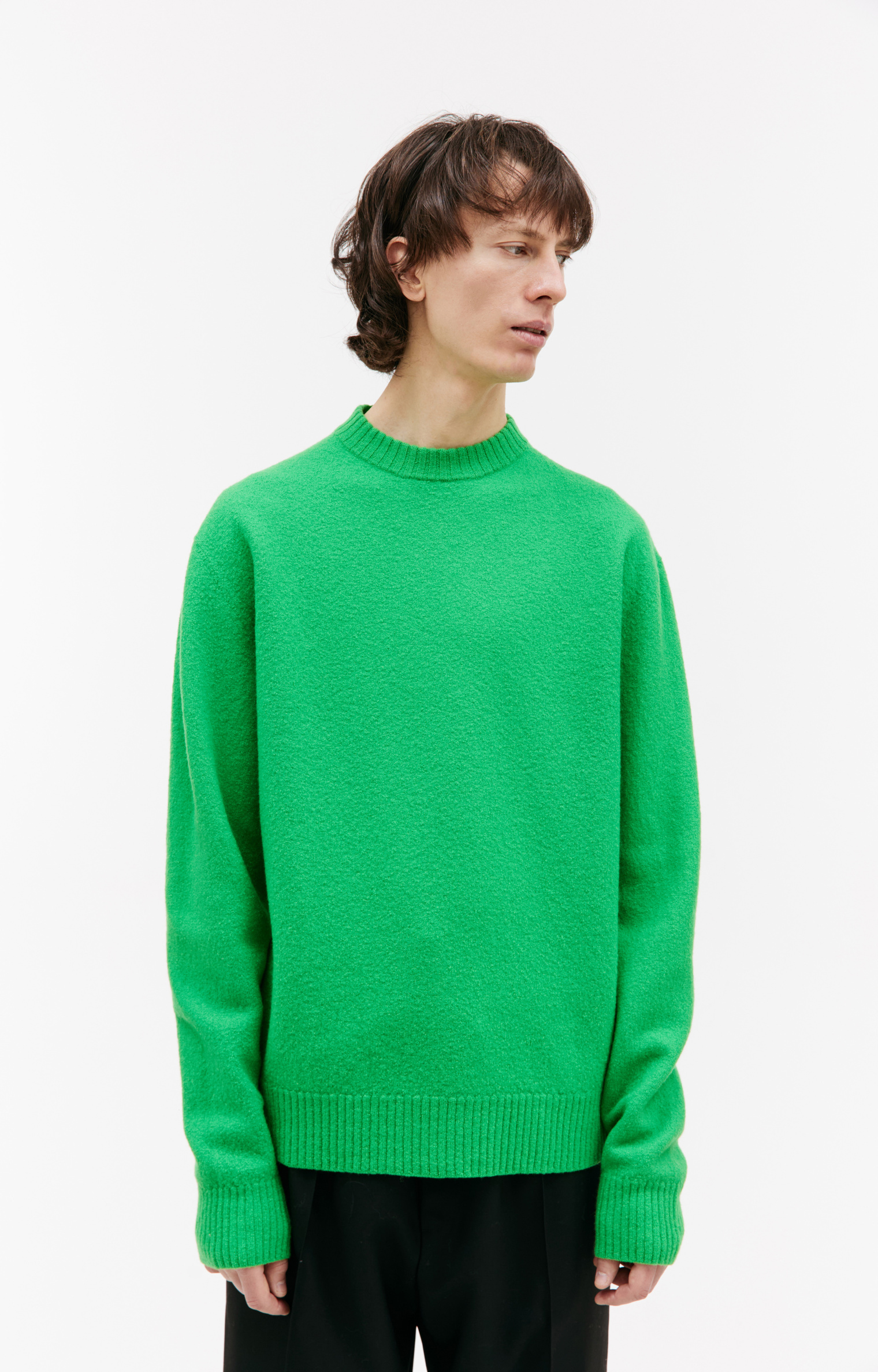 Jil Sander Шерстяной свитер с разрезами