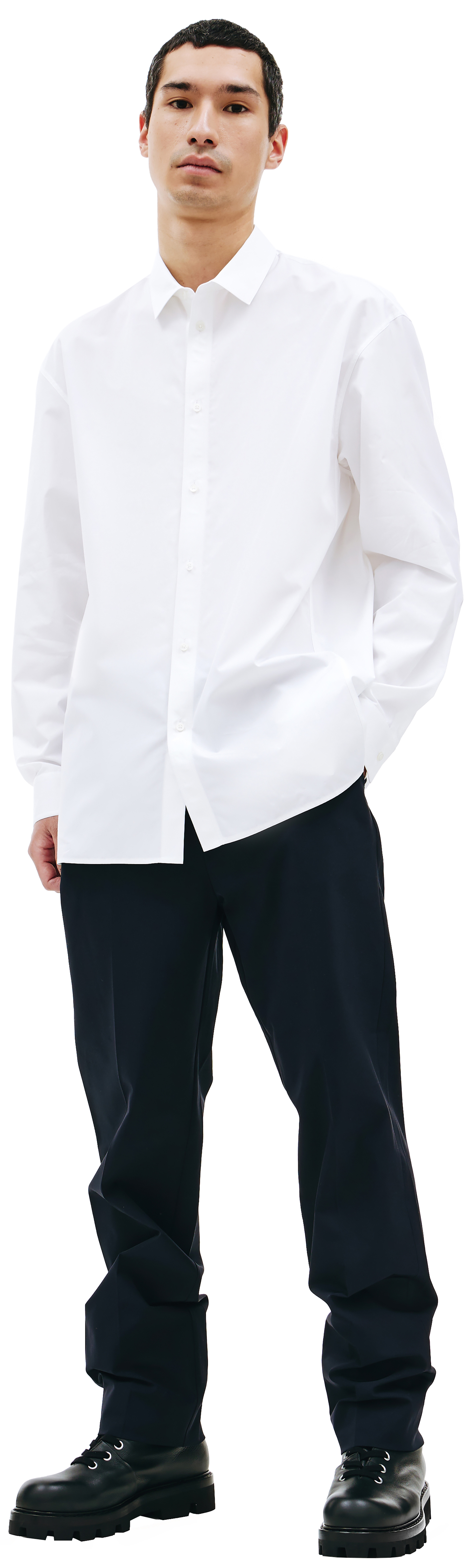 Jil Sander Базовая рубашка из хлопка