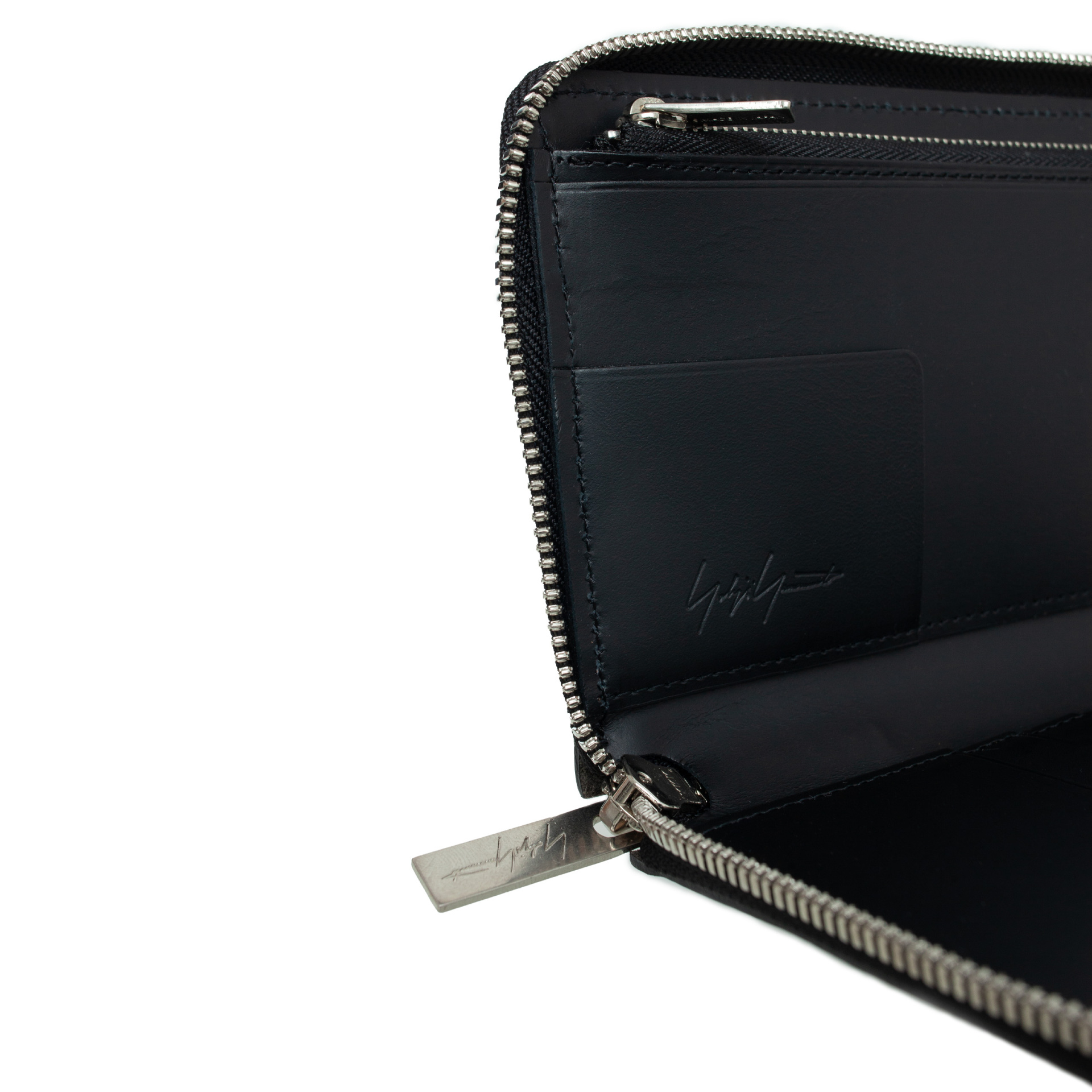 Yohji Yamamoto Черный кошелек из кожи