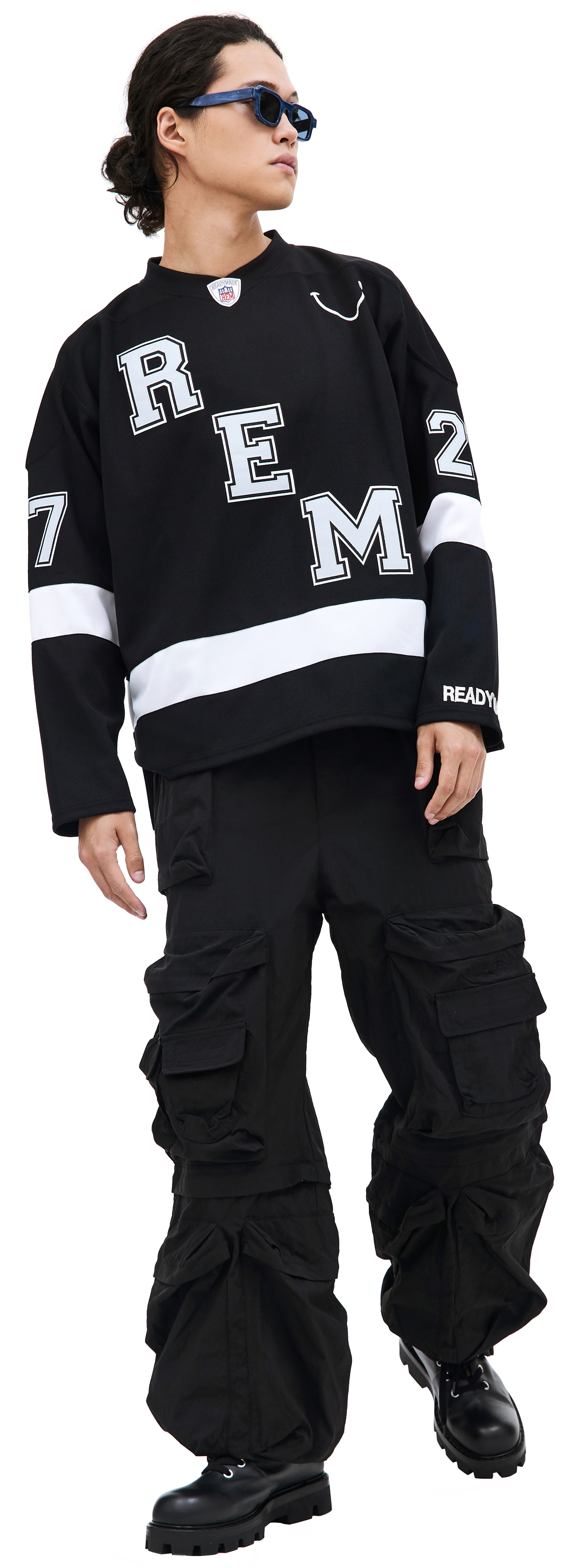 Readymade Оверсайз лонгслив Game с нашивками