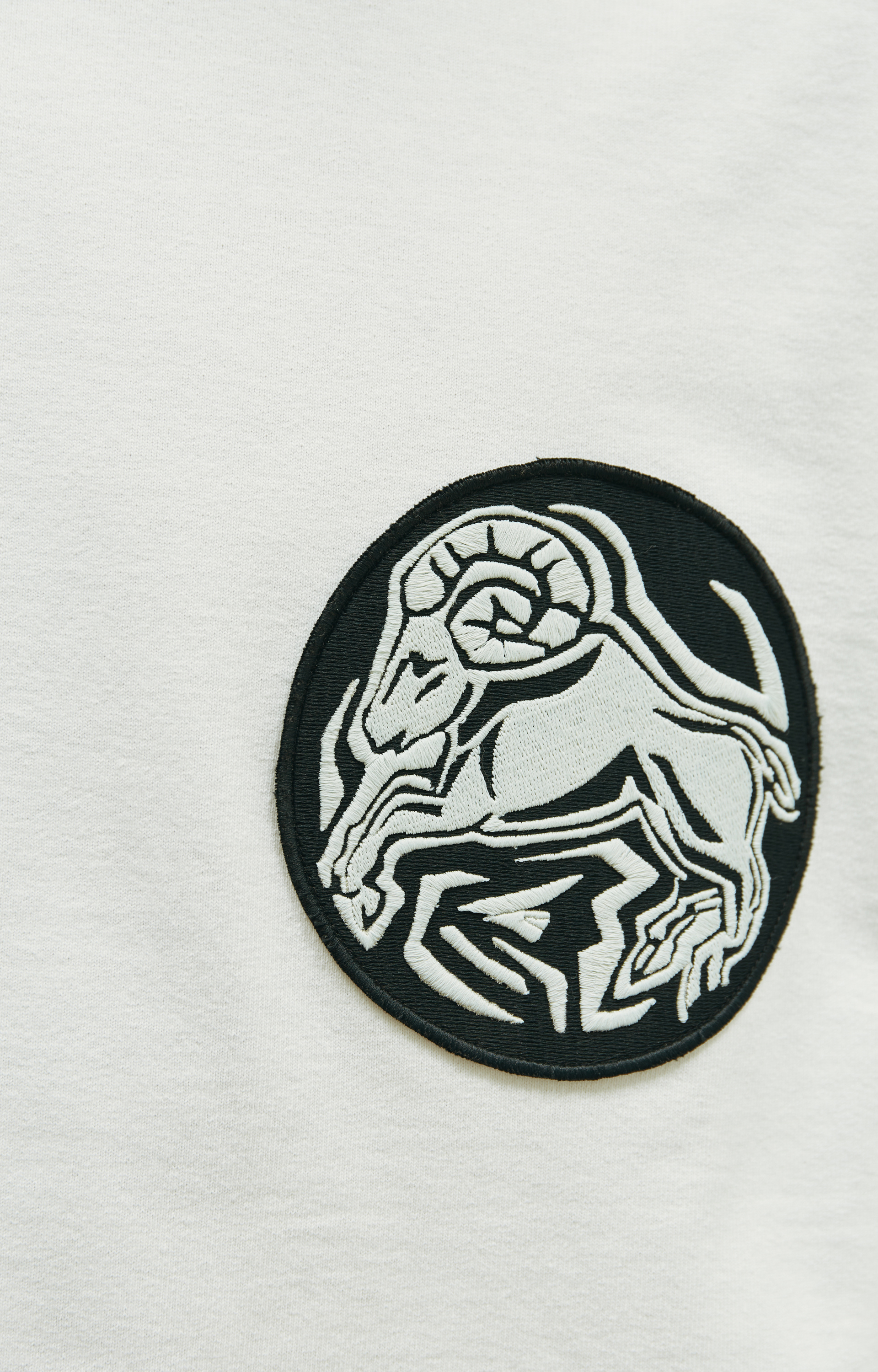 Jil Sander Оверсайз футболка с нашивкой Овен