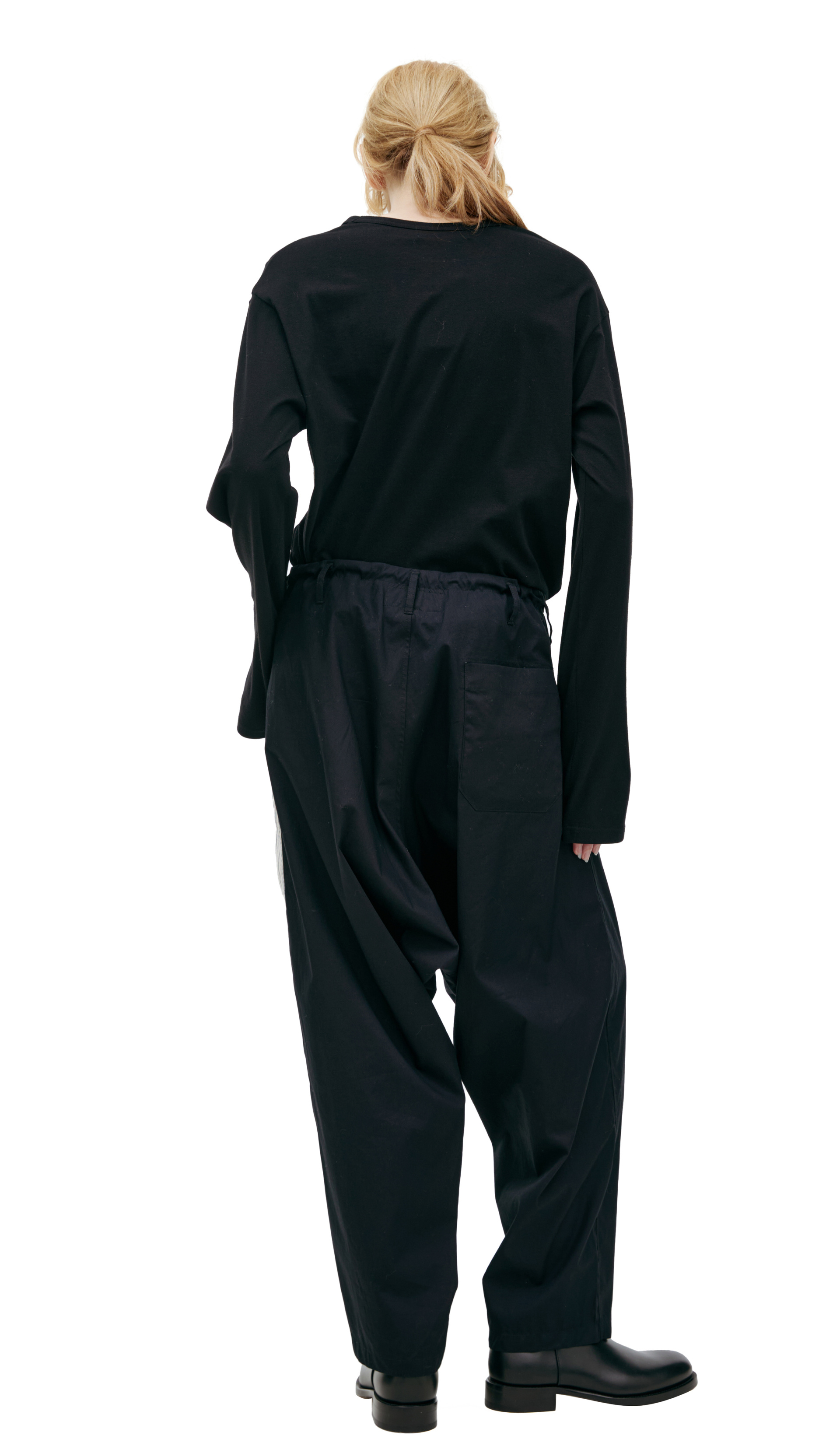 Y\'s Черные брюки с лампасами