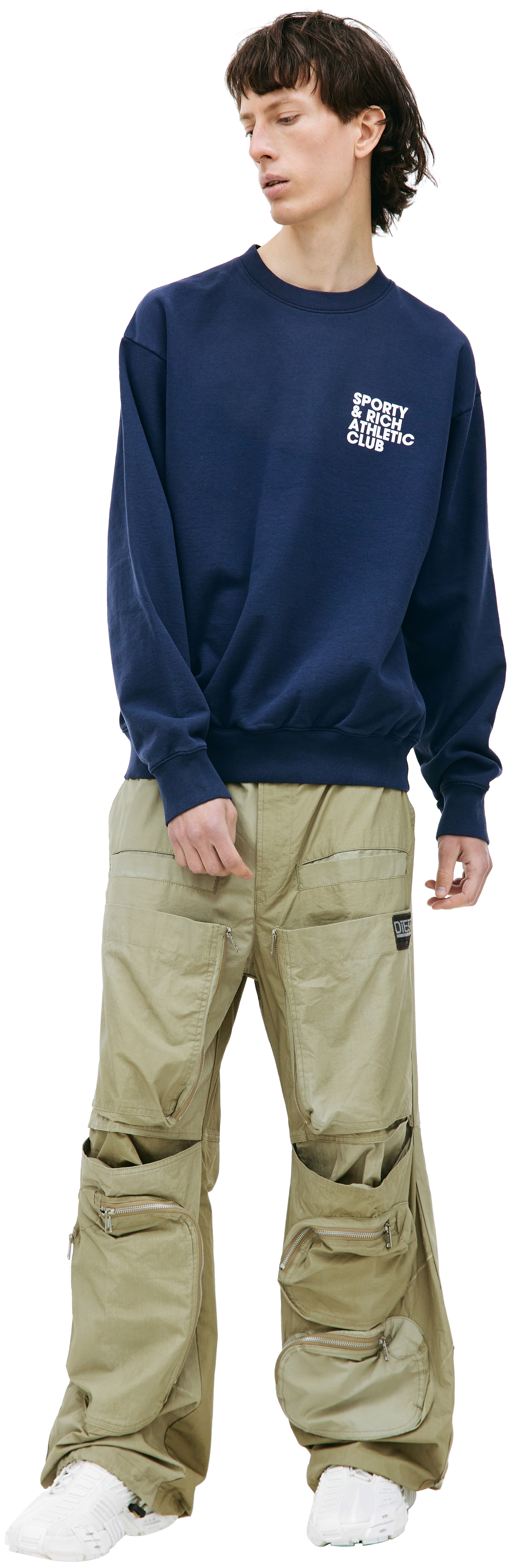 SPORTY & RICH Синий свитшот Exercise Often