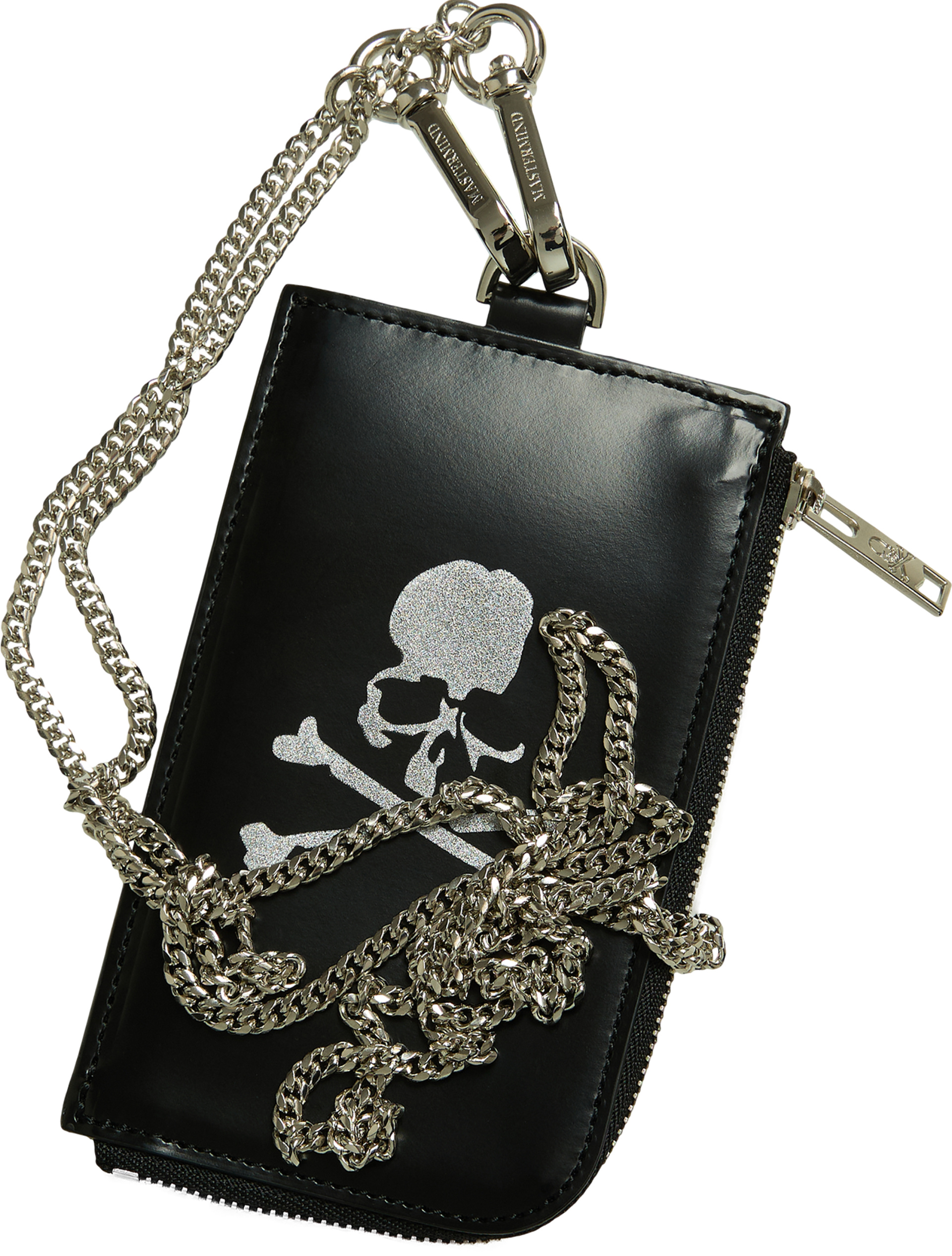 Mastermind WORLD Черный картхолдер из кожи