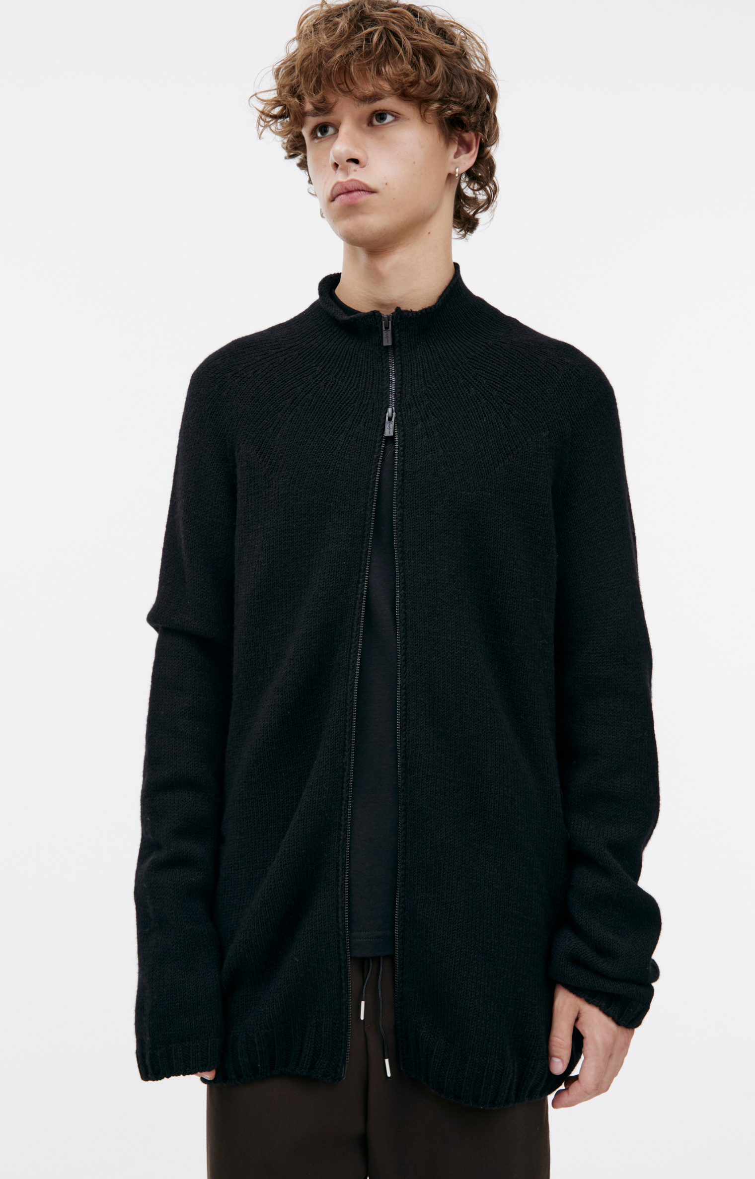 Yohji Yamamoto Шерстяной свитер на молнии