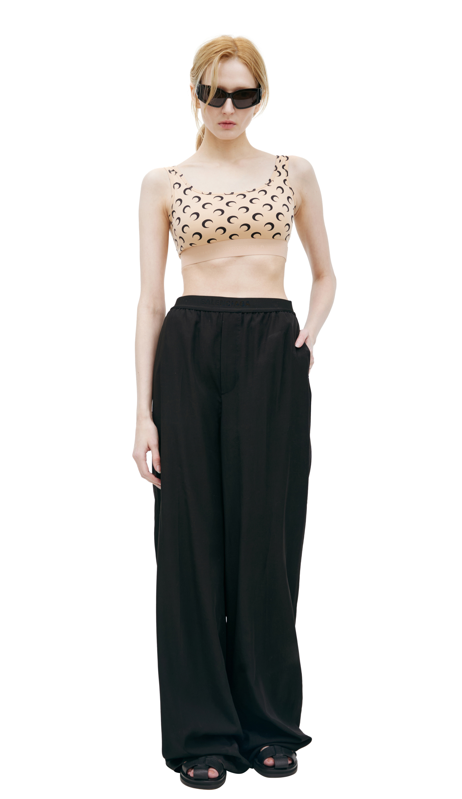 MARINE SERRE Бра с монопринтом Moon