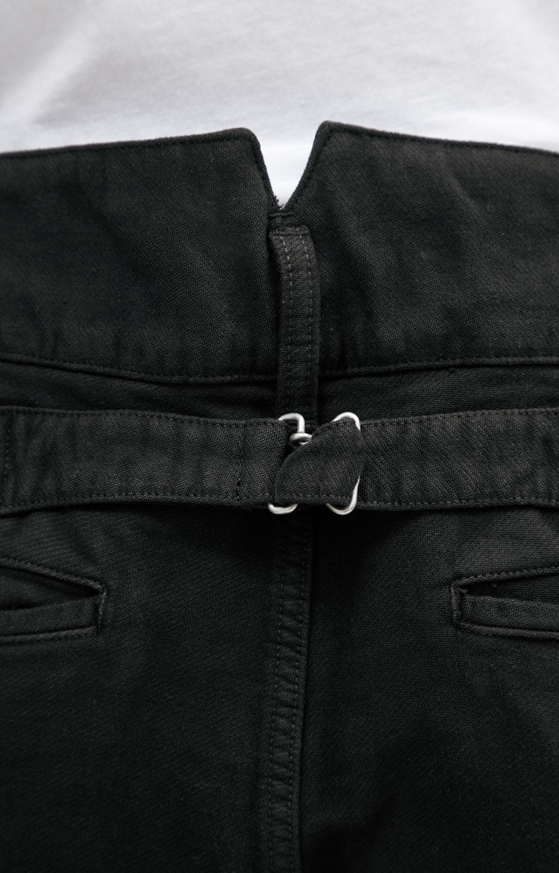 visvim Черные брюки с вставками