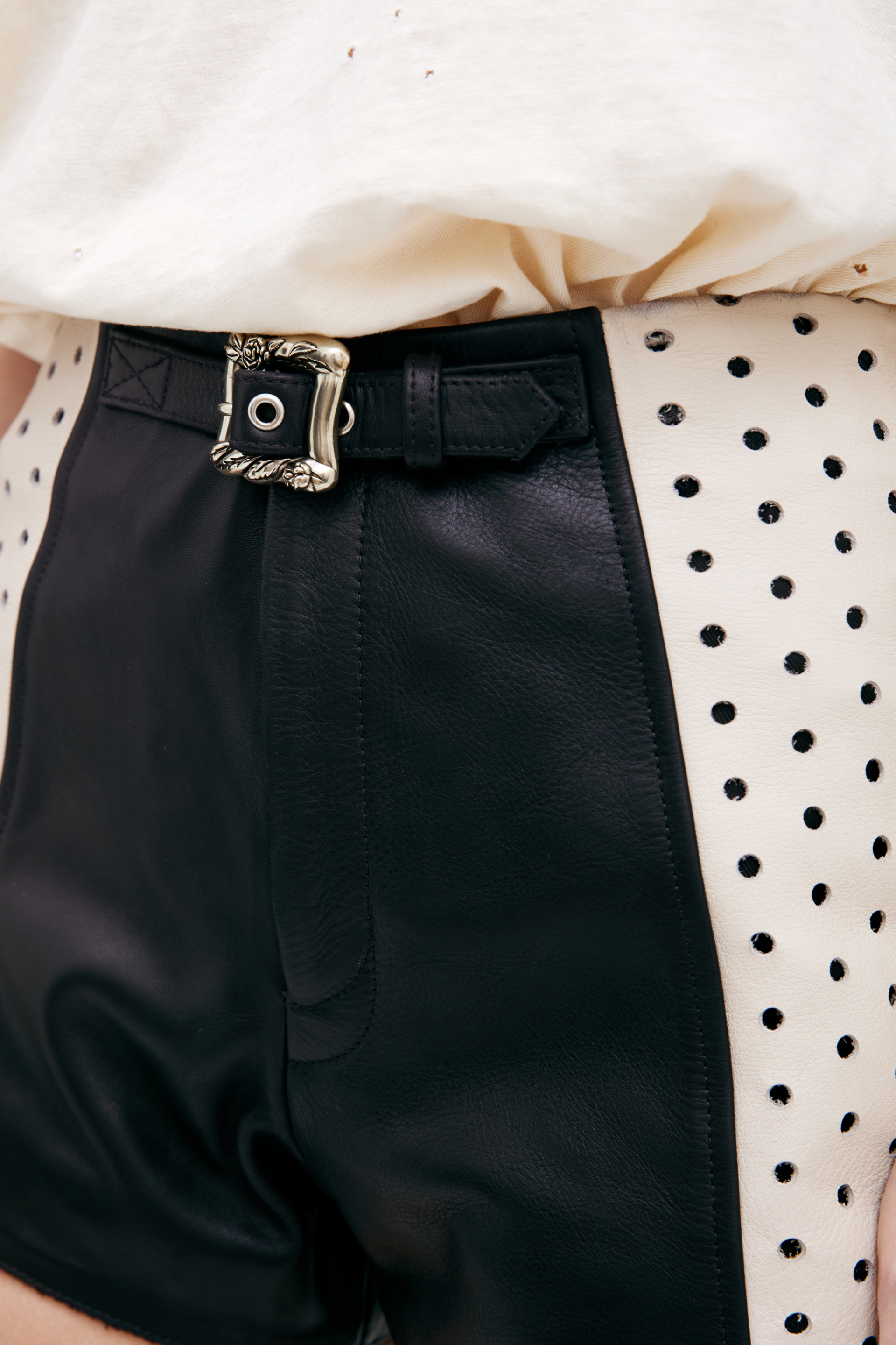 Enfants Riches Déprimés Кожаные шорты