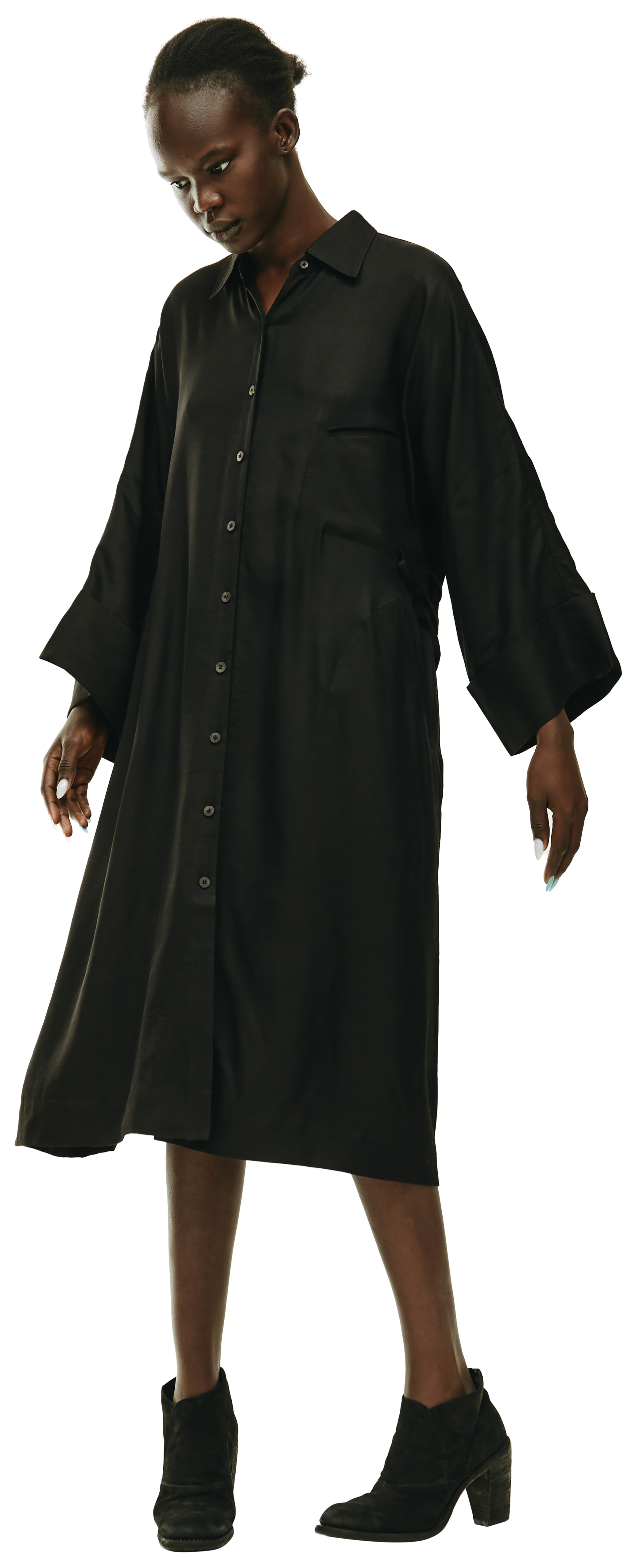 Ziggy Chen Платье с широкими рукавами