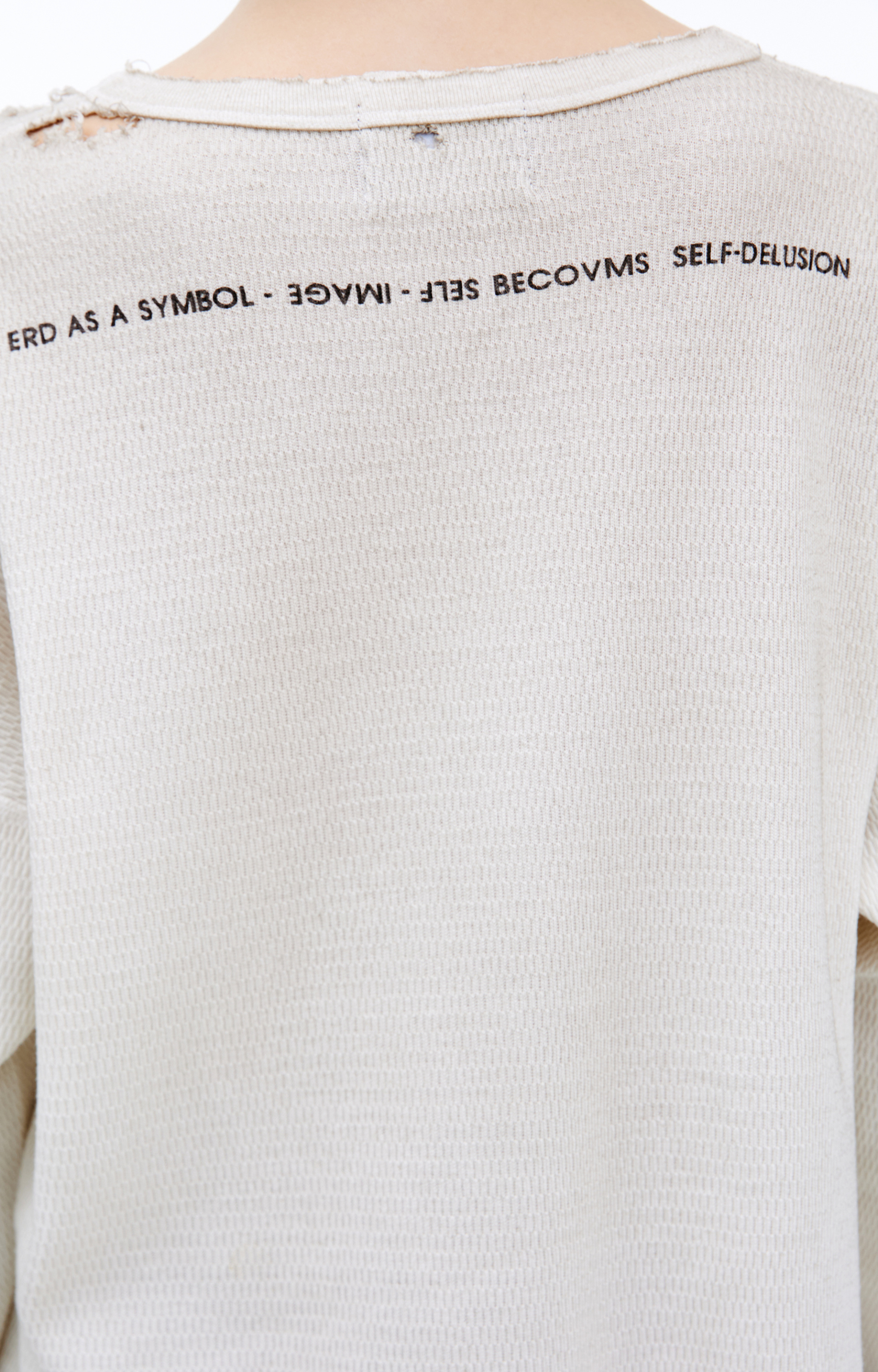 Enfants Riches Déprimés Белый лонгслив с принтом