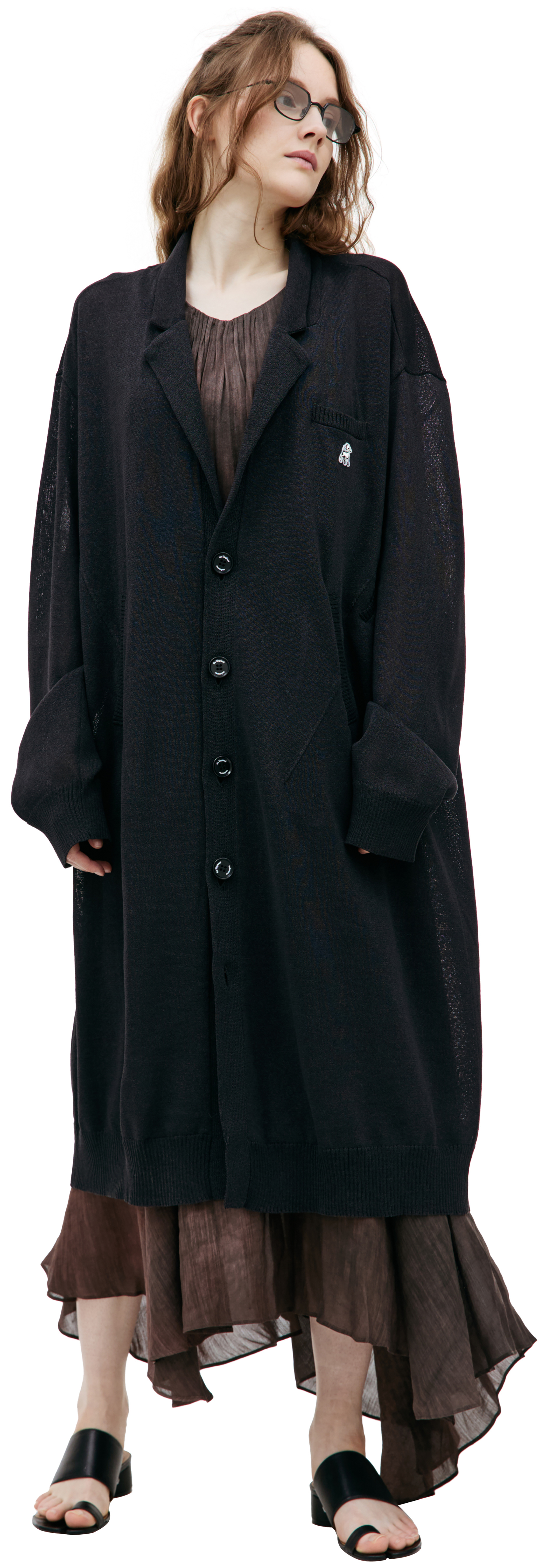 Undercover Длинный кардиган с логотипом