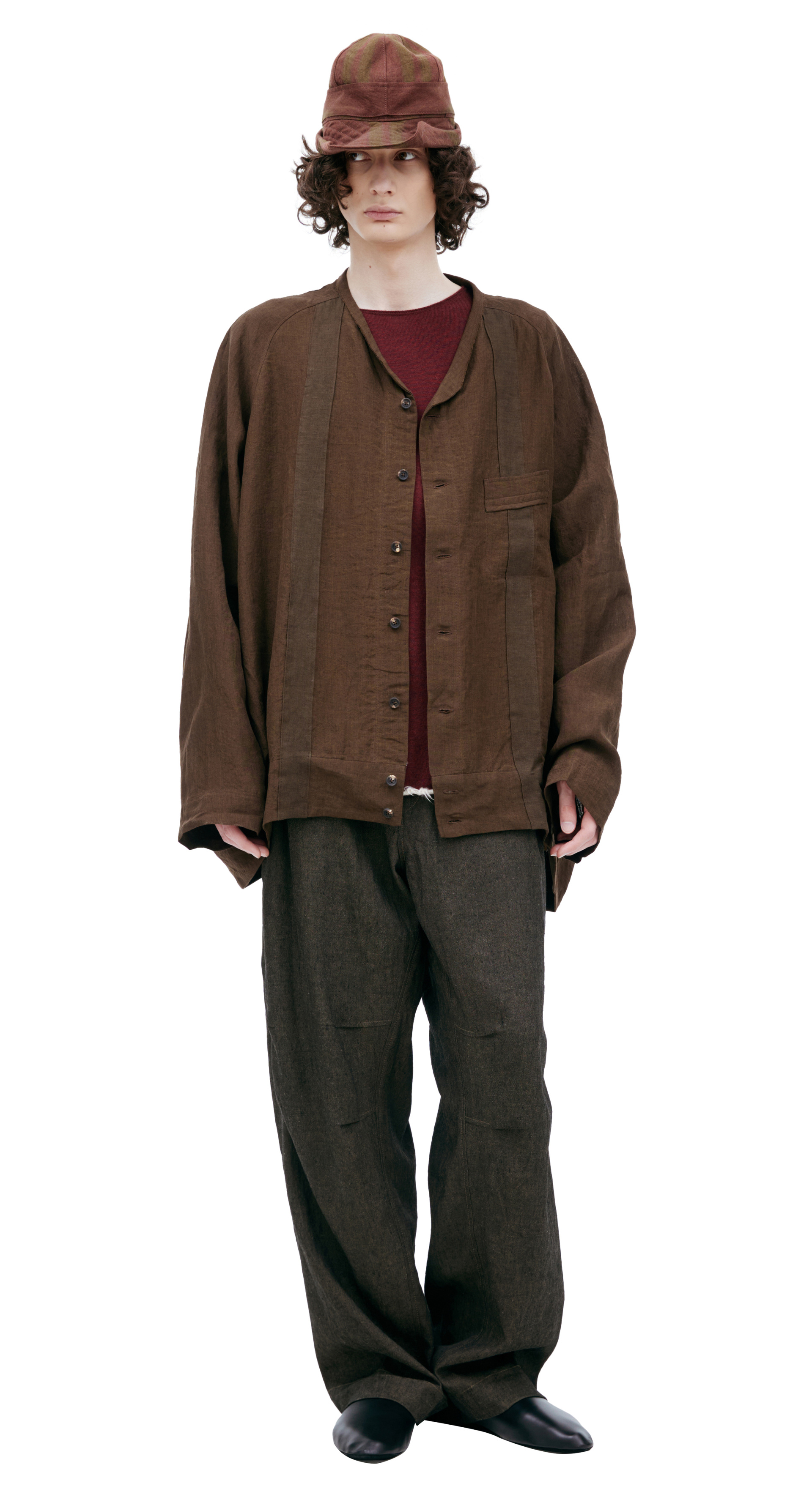 Ziggy Chen Рубашка с накладным карманом