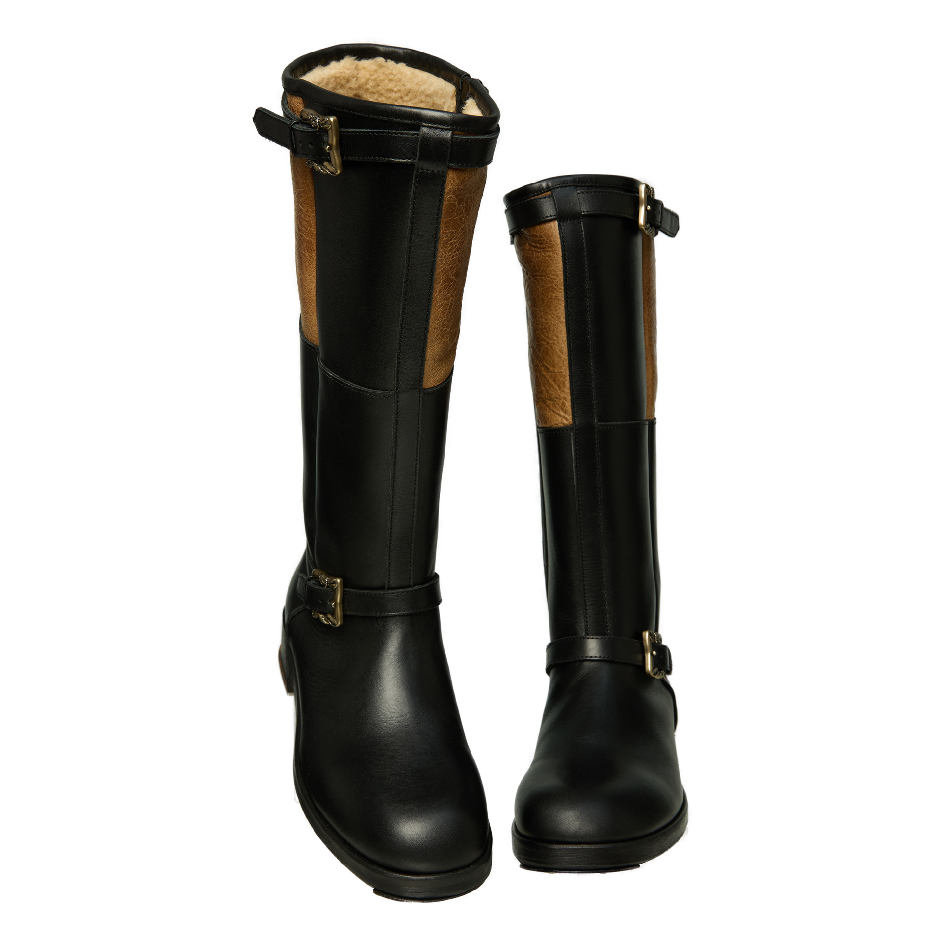 Enfants Riches Déprimés Кожаные сапоги с вставками