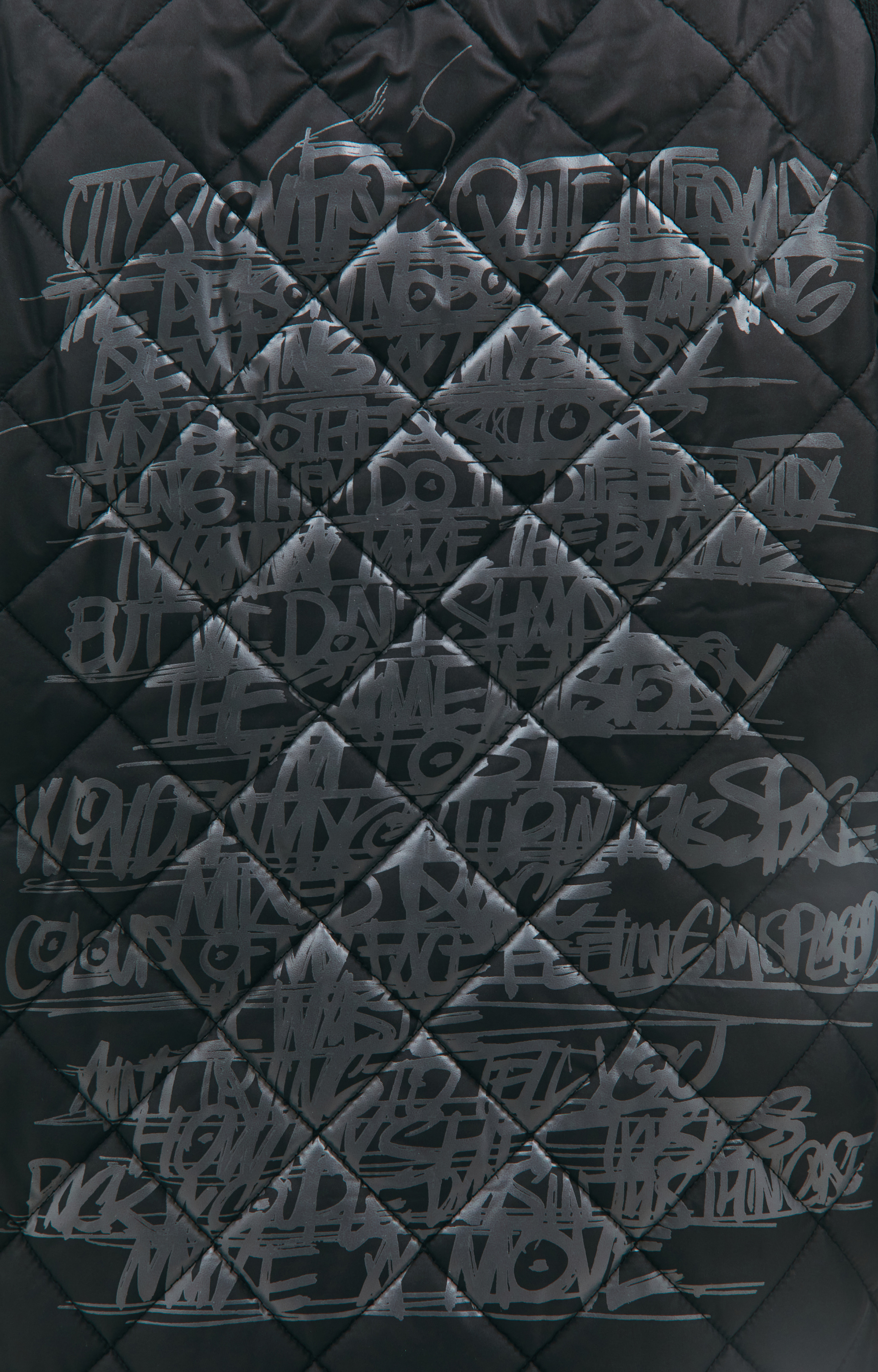 Junya Watanabe Стеганая куртка с графичным принтом