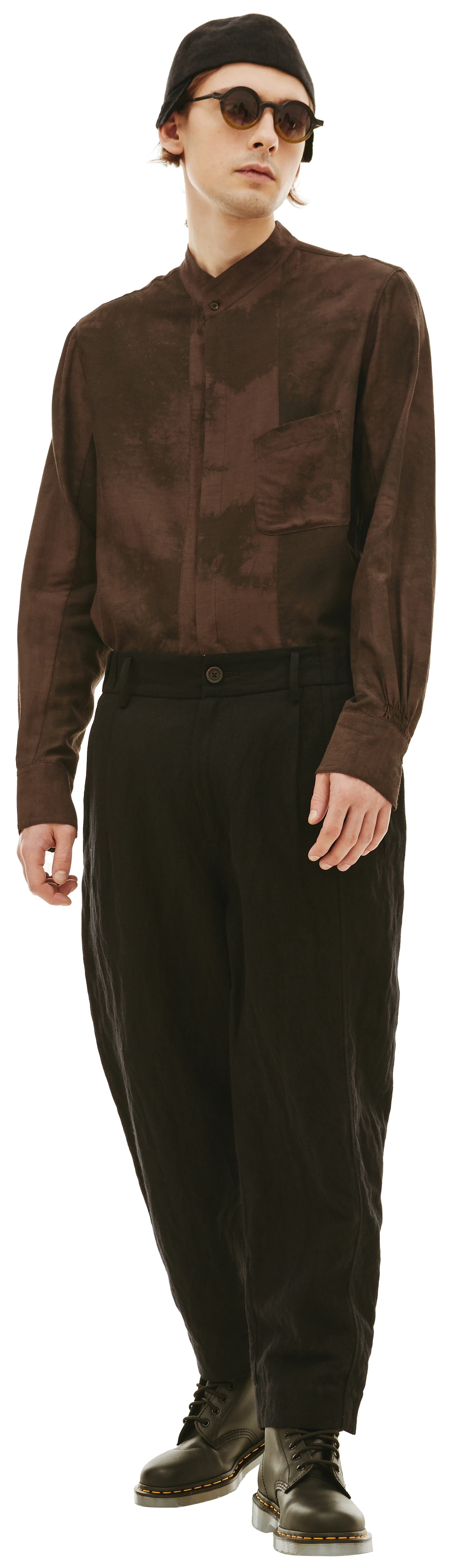 Ziggy Chen Свободные брюки с контрастной полоской