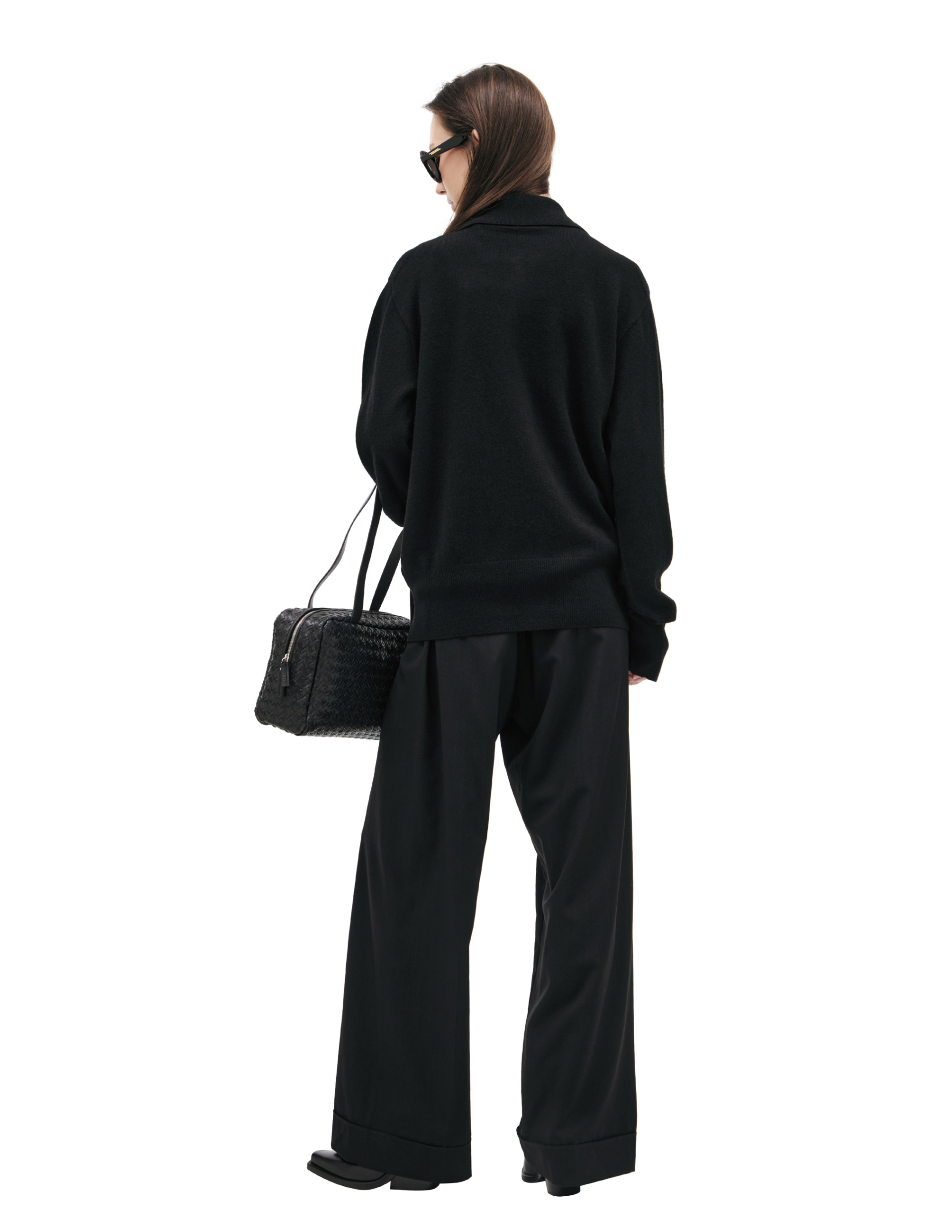 The Row Кардиган-10038-Y556 кашемир. на пуговицах,черный