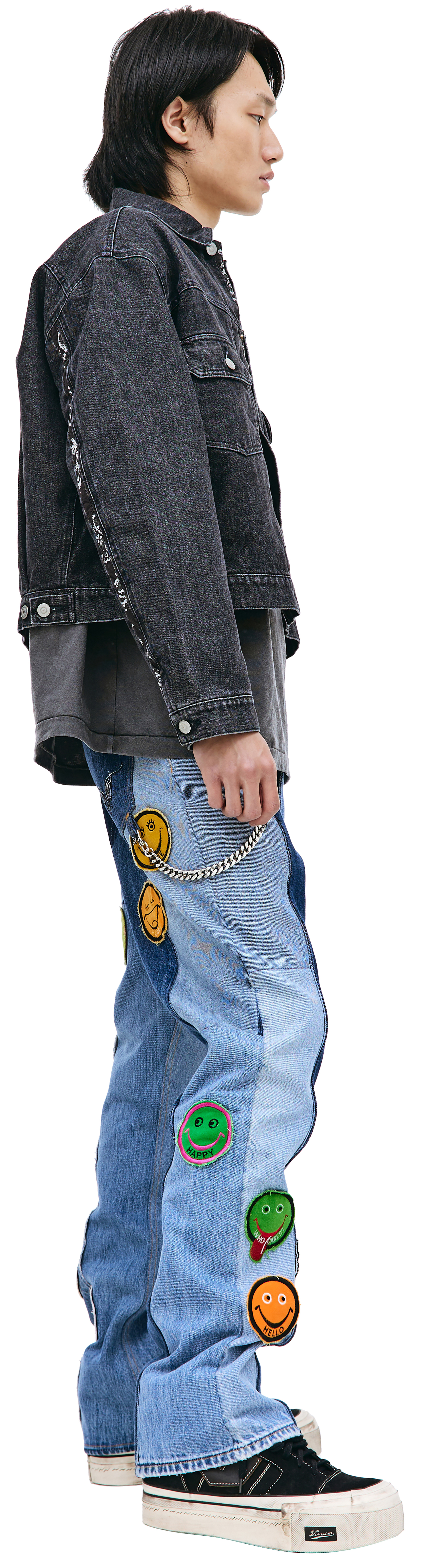 Children of the discordance Джинсовая куртка с лампасами