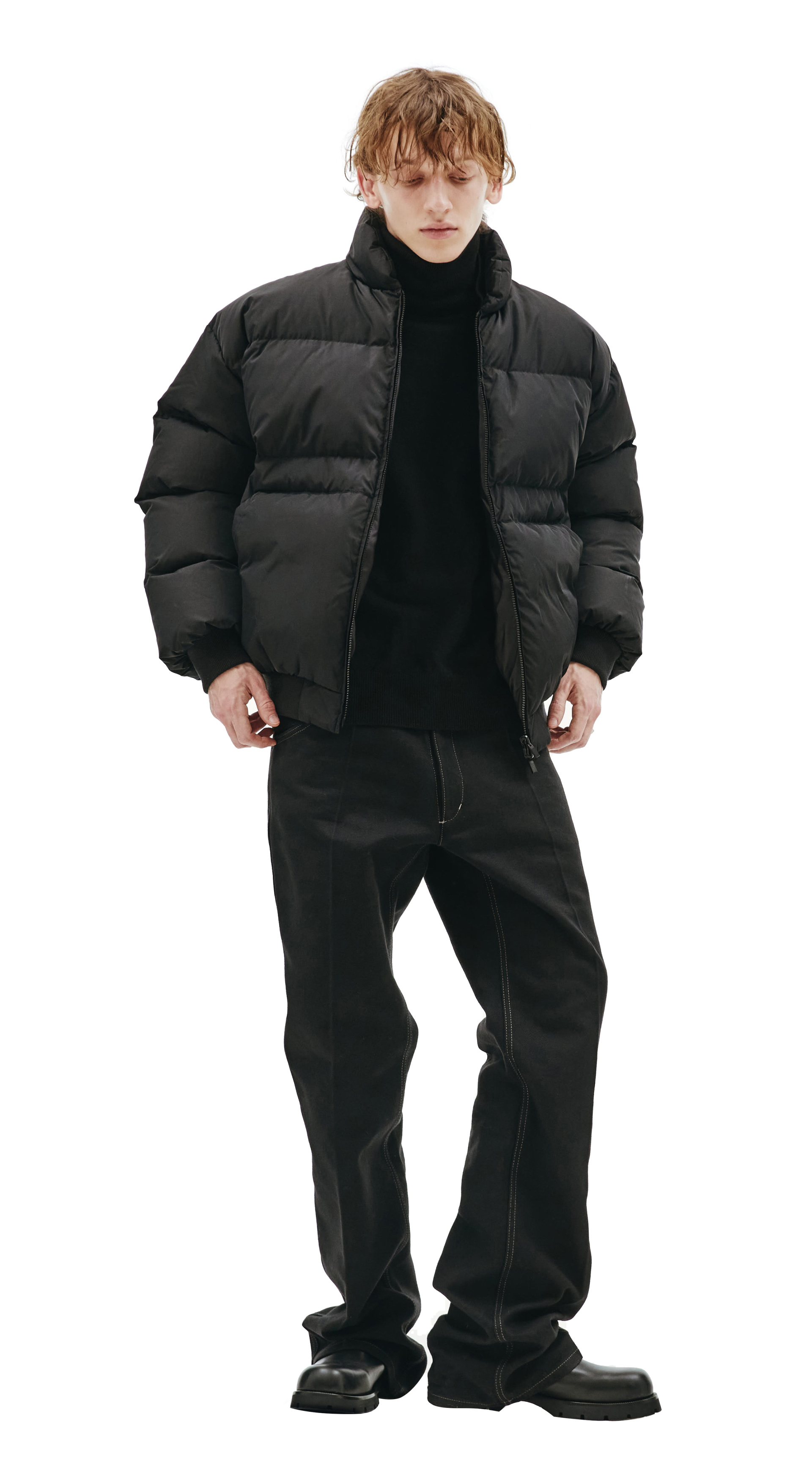 Fear of God Пуховый бомбер с вязаными манжетами